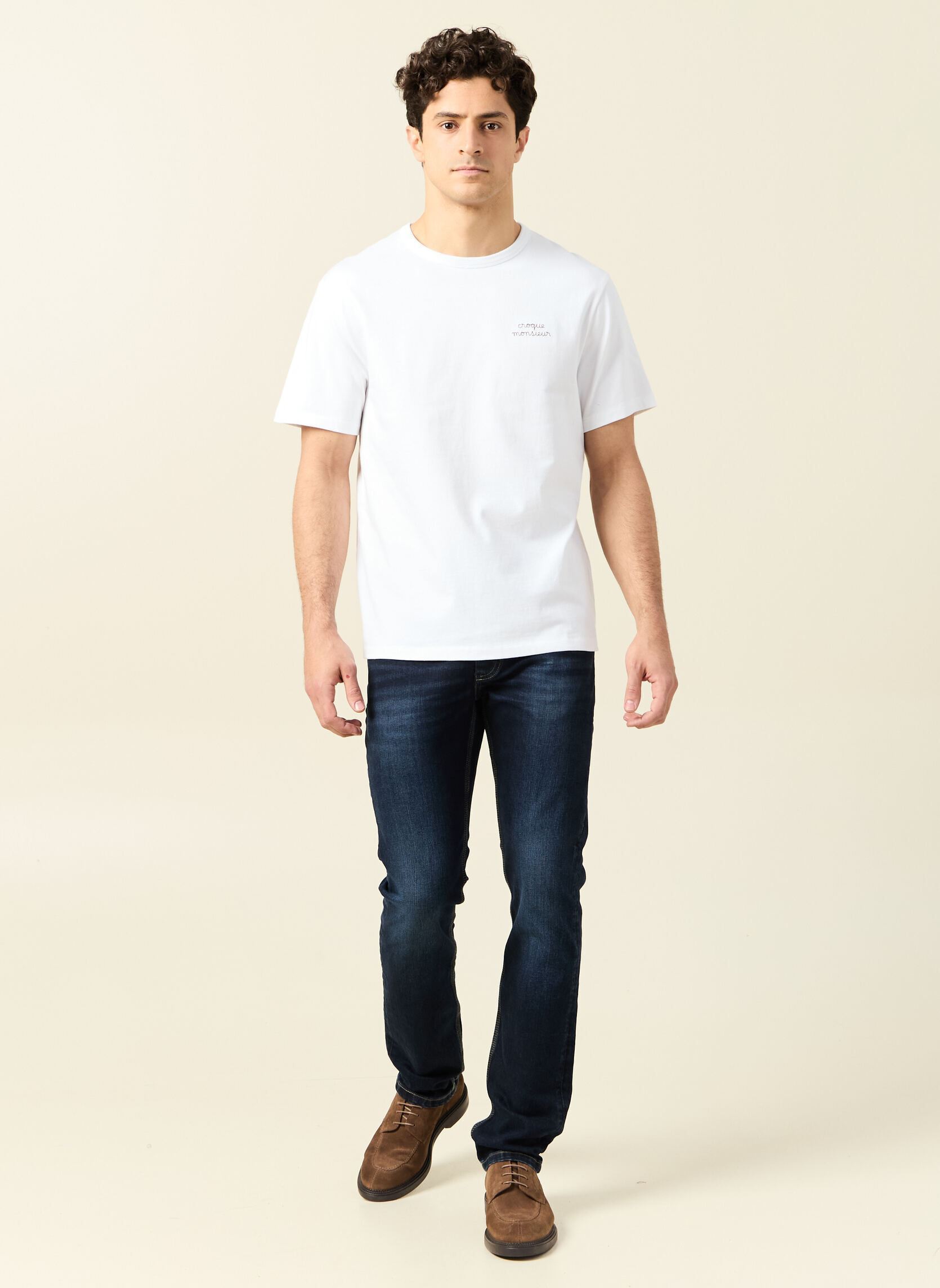 Slim fit en skinny jeans SOCHI-EASY1 heren blauw Bonobo Slim fit en skinny jeans SOCHI-EASY1 heren blauw DENIM BRUT