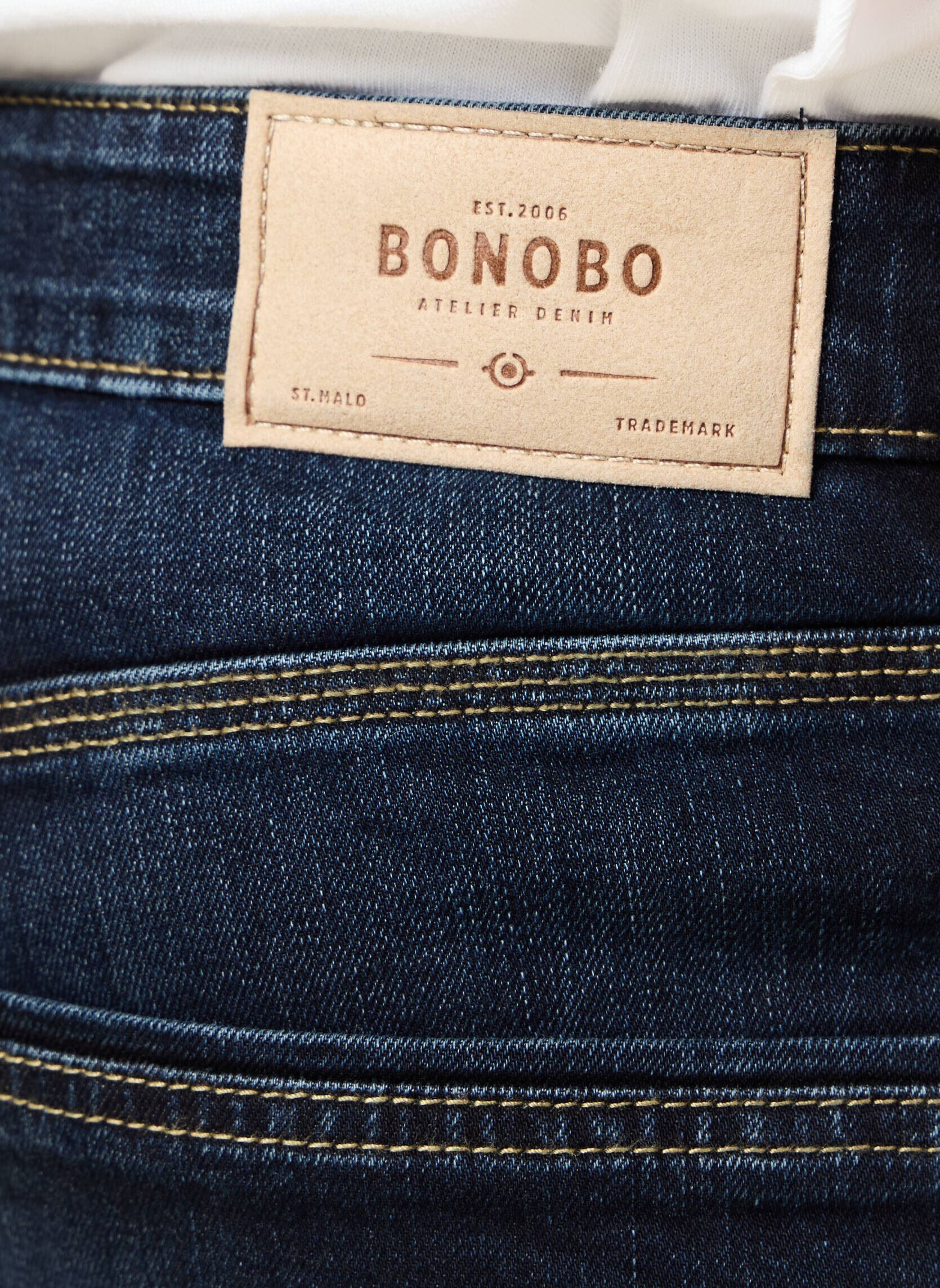 Slim fit en skinny jeans SOCHI-EASY1 heren blauw Bonobo Slim fit en skinny jeans SOCHI-EASY1 heren blauw DENIM BRUT