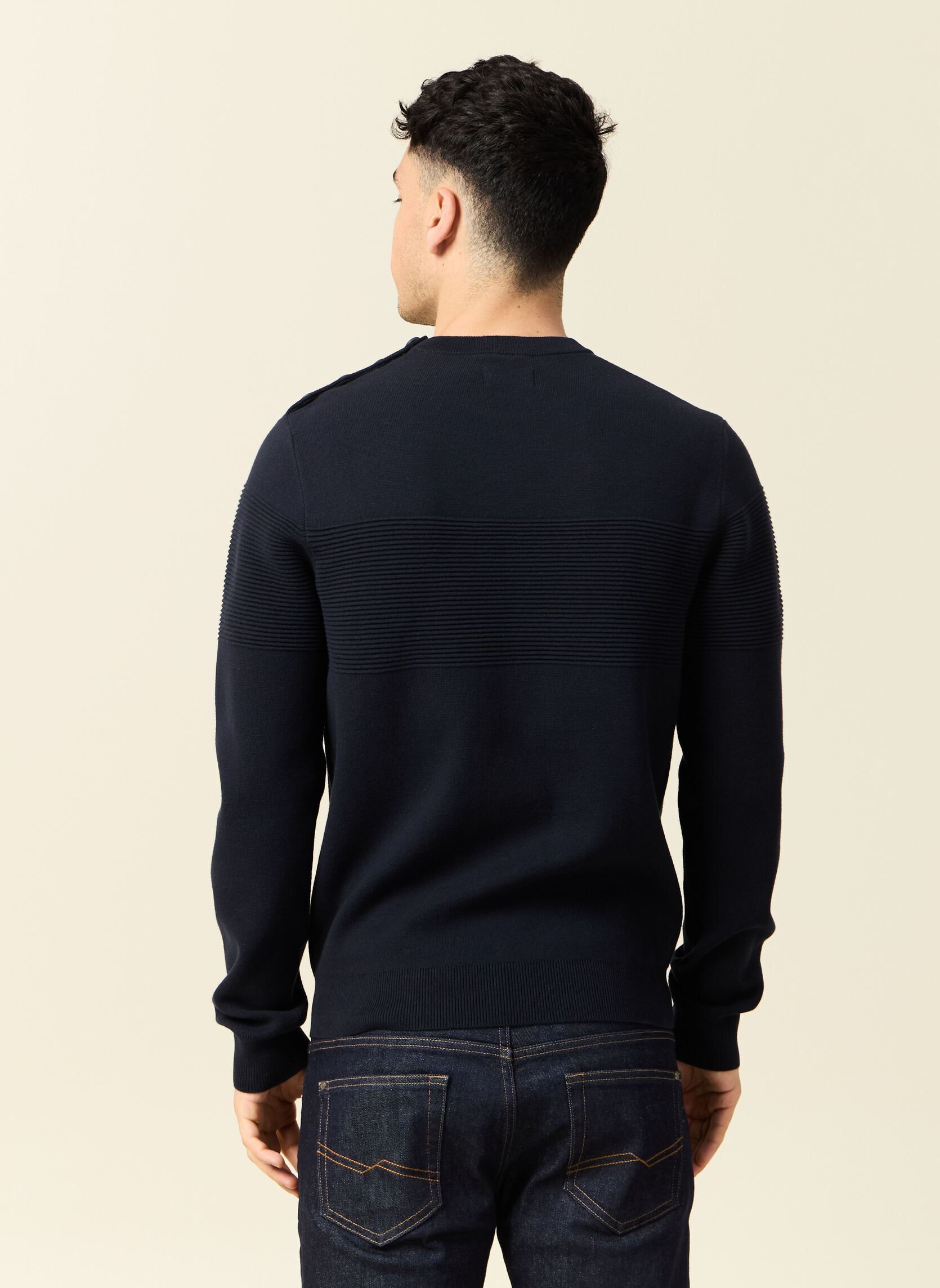 Pulls ESMARIUNIH homme bleu Bonobo Pulls ESMARIUNIH homme bleu NIGHT SKY