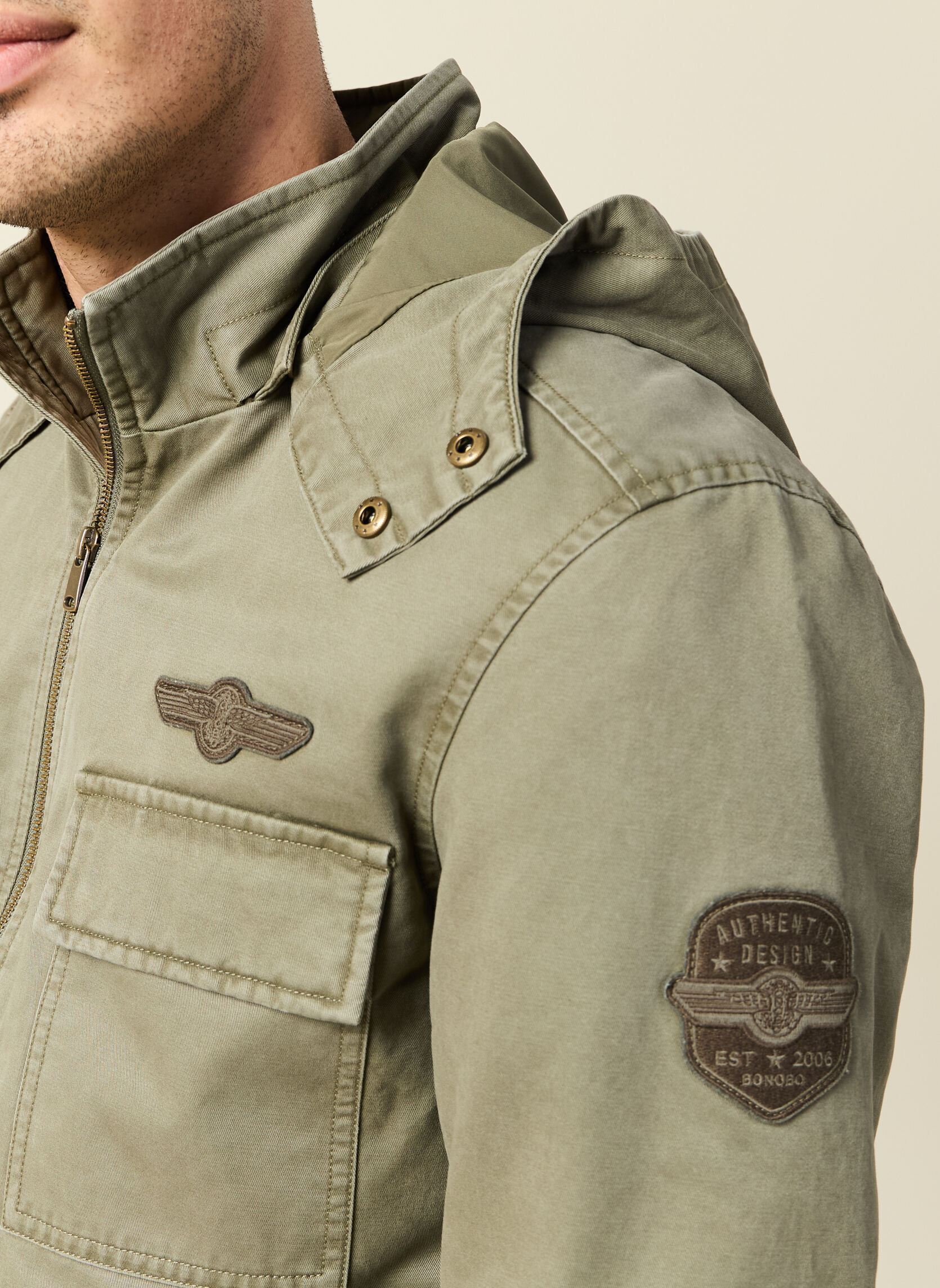 Jacken PATCHBLOUDH herren grün Bonobo Jacken PATCHBLOUDH herren grün DUSTY OLIVE
