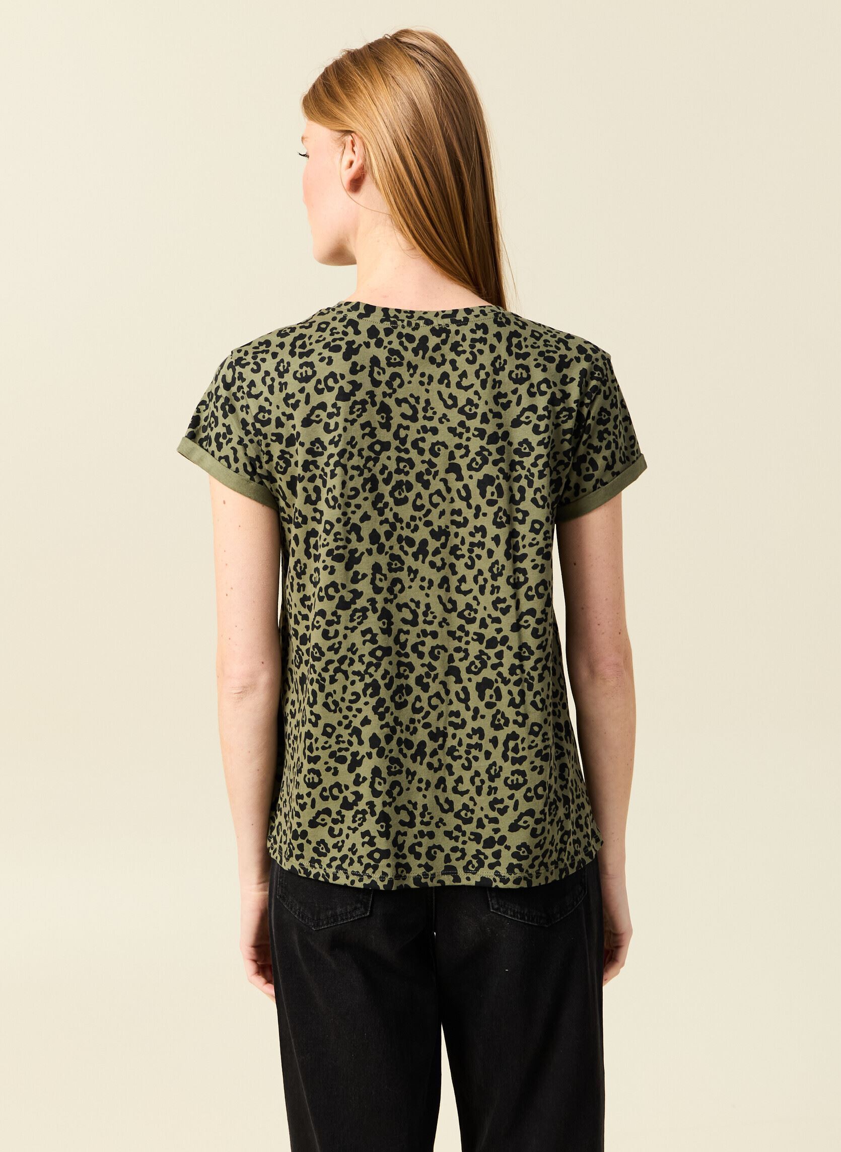 Tee-shirts manches courtes LEOCOUF femme vert Bonobo Tee-shirts manches courtes LEOCOUF femme vert ANI-BIMILEO-GR