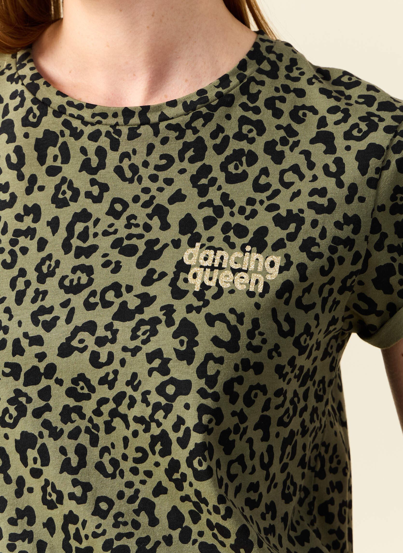 Tee-shirts manches courtes LEOCOUF femme vert Bonobo Tee-shirts manches courtes LEOCOUF femme vert ANI-BIMILEO-GR