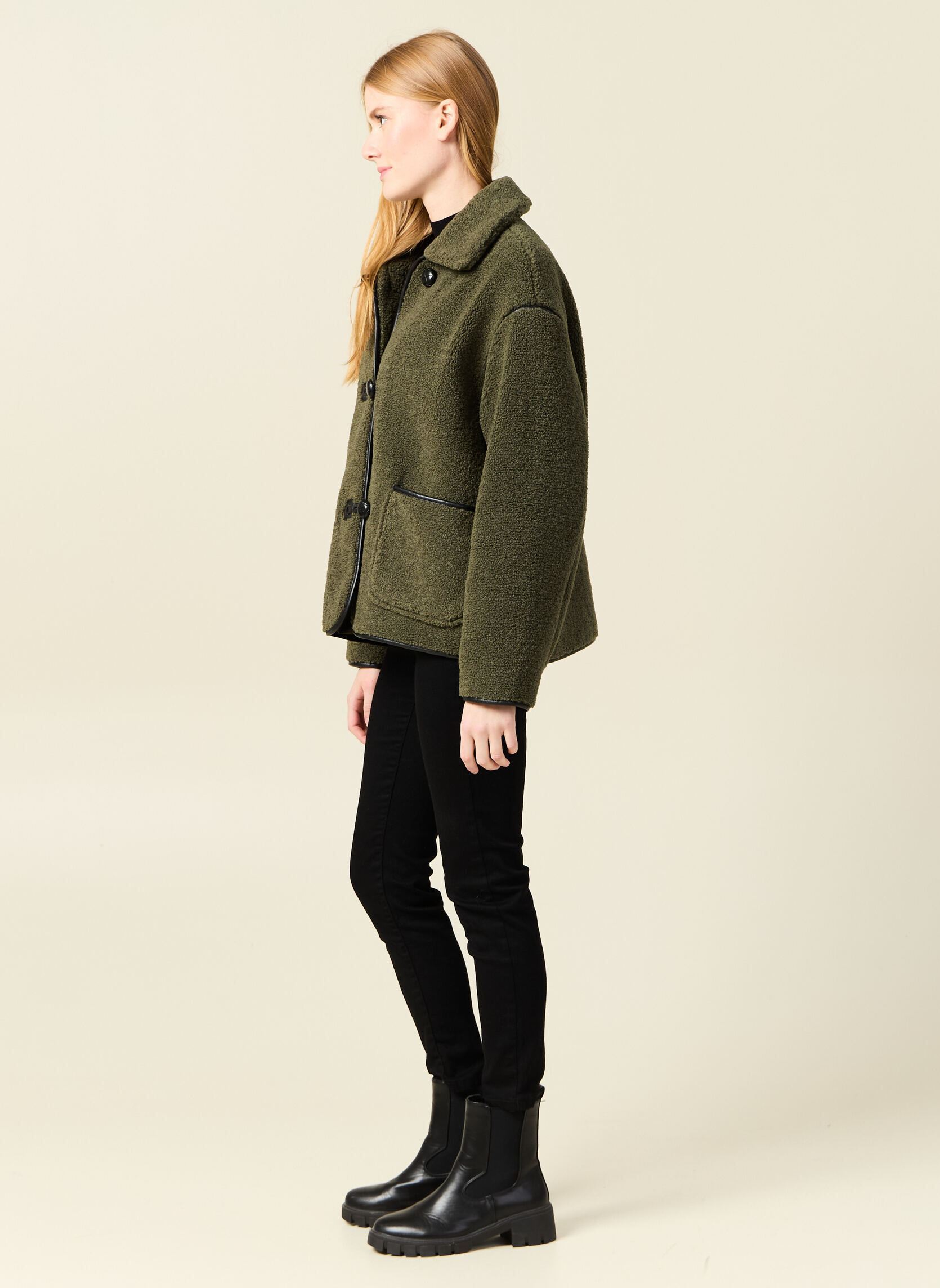 Manteaux CAMILLEF femme vert Bonobo Manteaux CAMILLEF femme vert OLIVE NIGHT