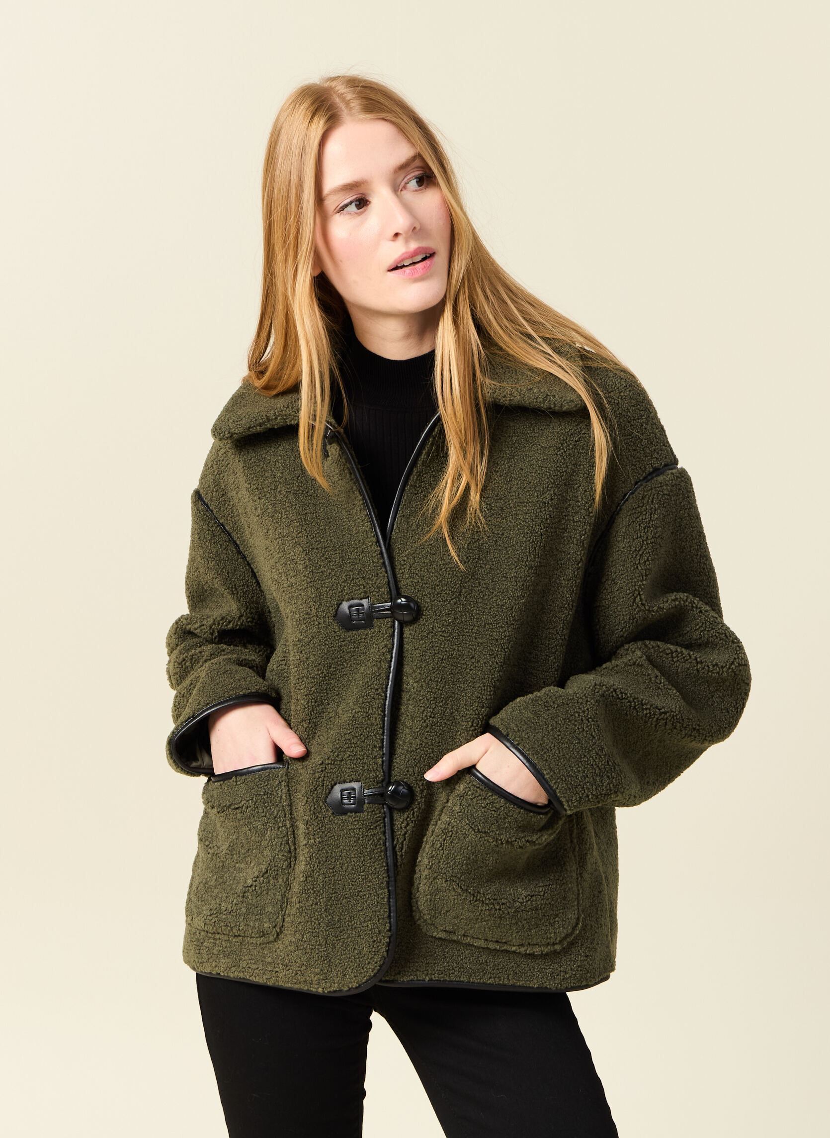 Manteaux CAMILLEF femme vert Bonobo Manteaux CAMILLEF femme vert OLIVE NIGHT