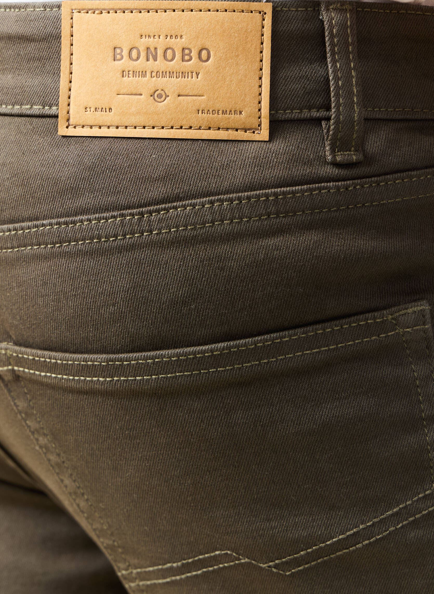 Jeans droit SADAO#RECY32 homme vert Bonobo Jeans droit SADAO#RECY32 homme vert DENIM KAKI