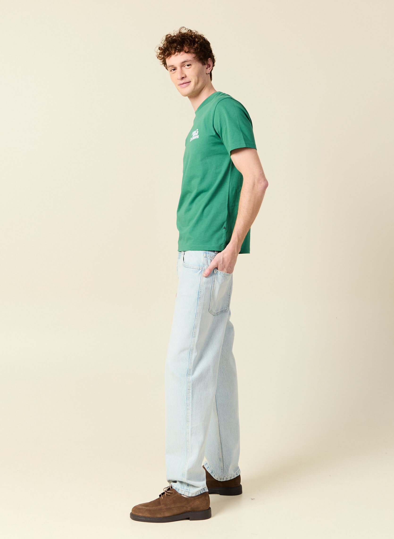 T-shirt a maniche corte TEEPREPPY1H uomo verde Bonobo T-shirt a maniche corte TEEPREPPY1H uomo verde FIR