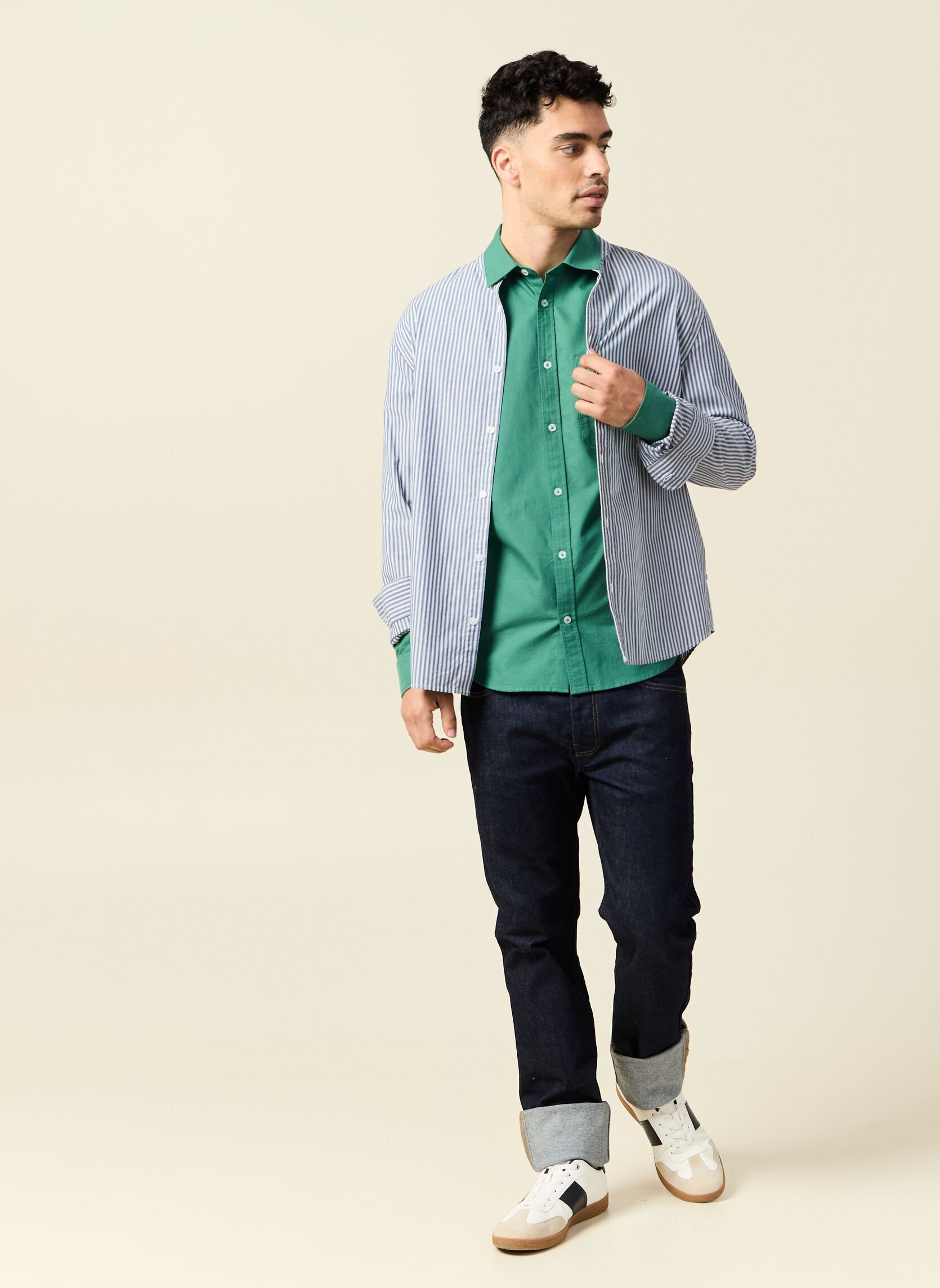 Hemden SURPLUMAOH heren blauw Bonobo Hemden SURPLUMAOH heren blauw DRESS BLUES