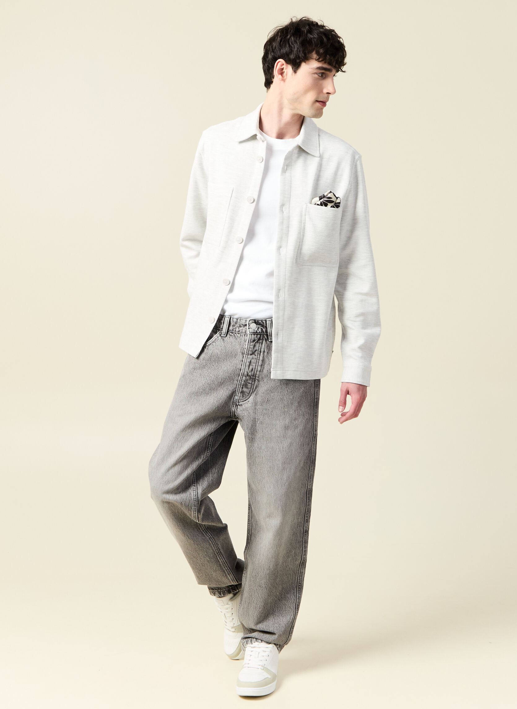 Chemises ESSURMAILLEH homme blanc Bonobo Chemises ESSURMAILLEH homme blanc COCONUT MILK