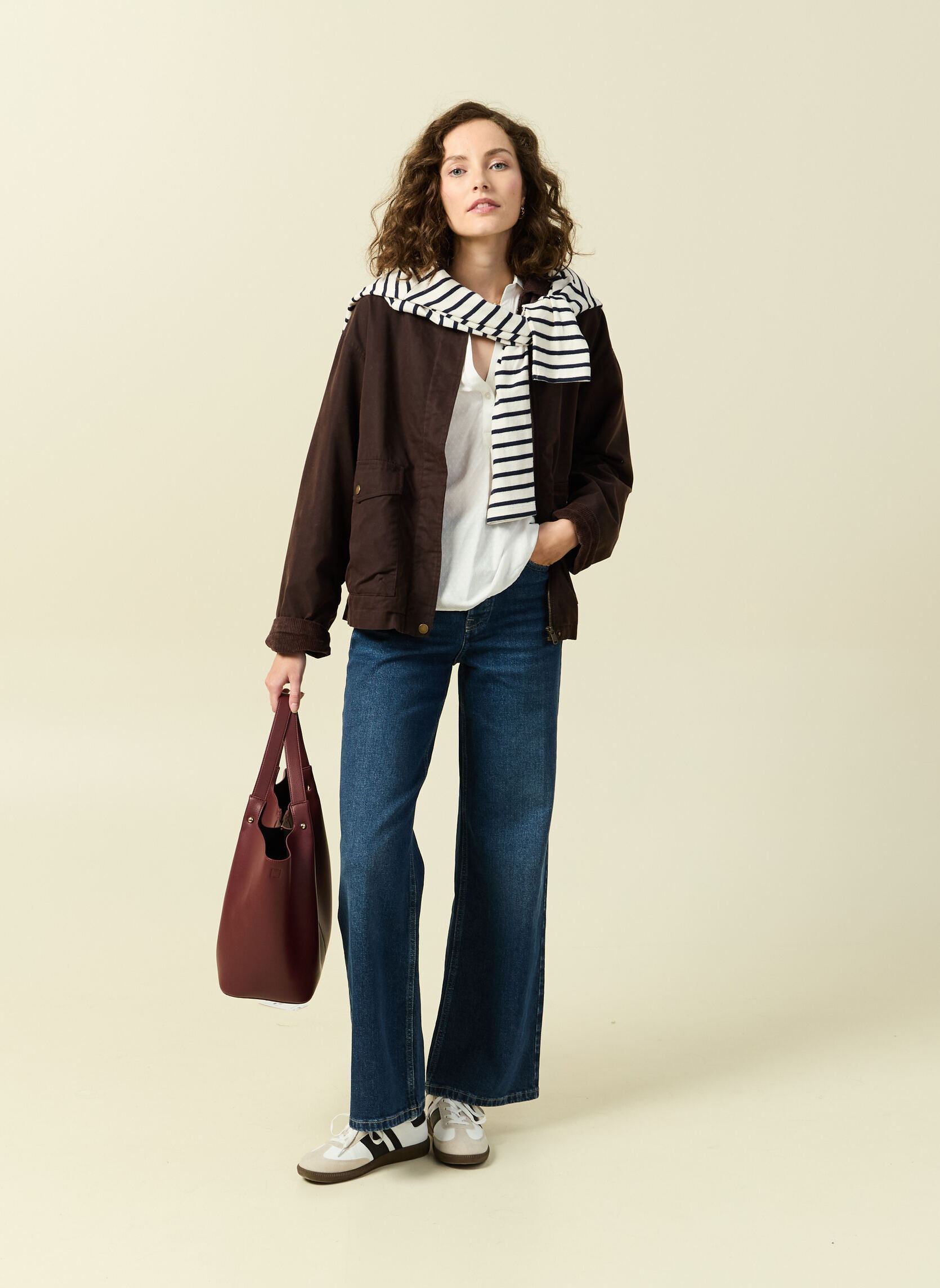 Wijde jeans / Flared Jeans LISBOA#WIDE dames blauw Bonobo Wijde jeans / Flared Jeans LISBOA#WIDE dames blauw DENIM BRUT