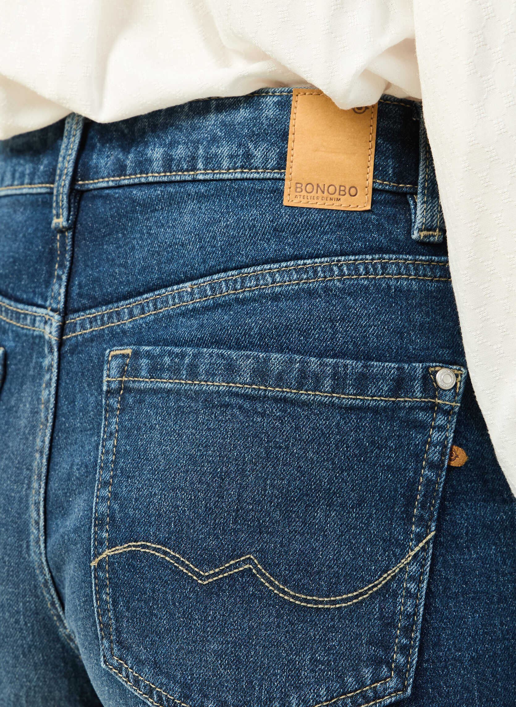 Wijde jeans / Flared Jeans LISBOA#WIDE dames blauw Bonobo Wijde jeans / Flared Jeans LISBOA#WIDE dames blauw DENIM BRUT