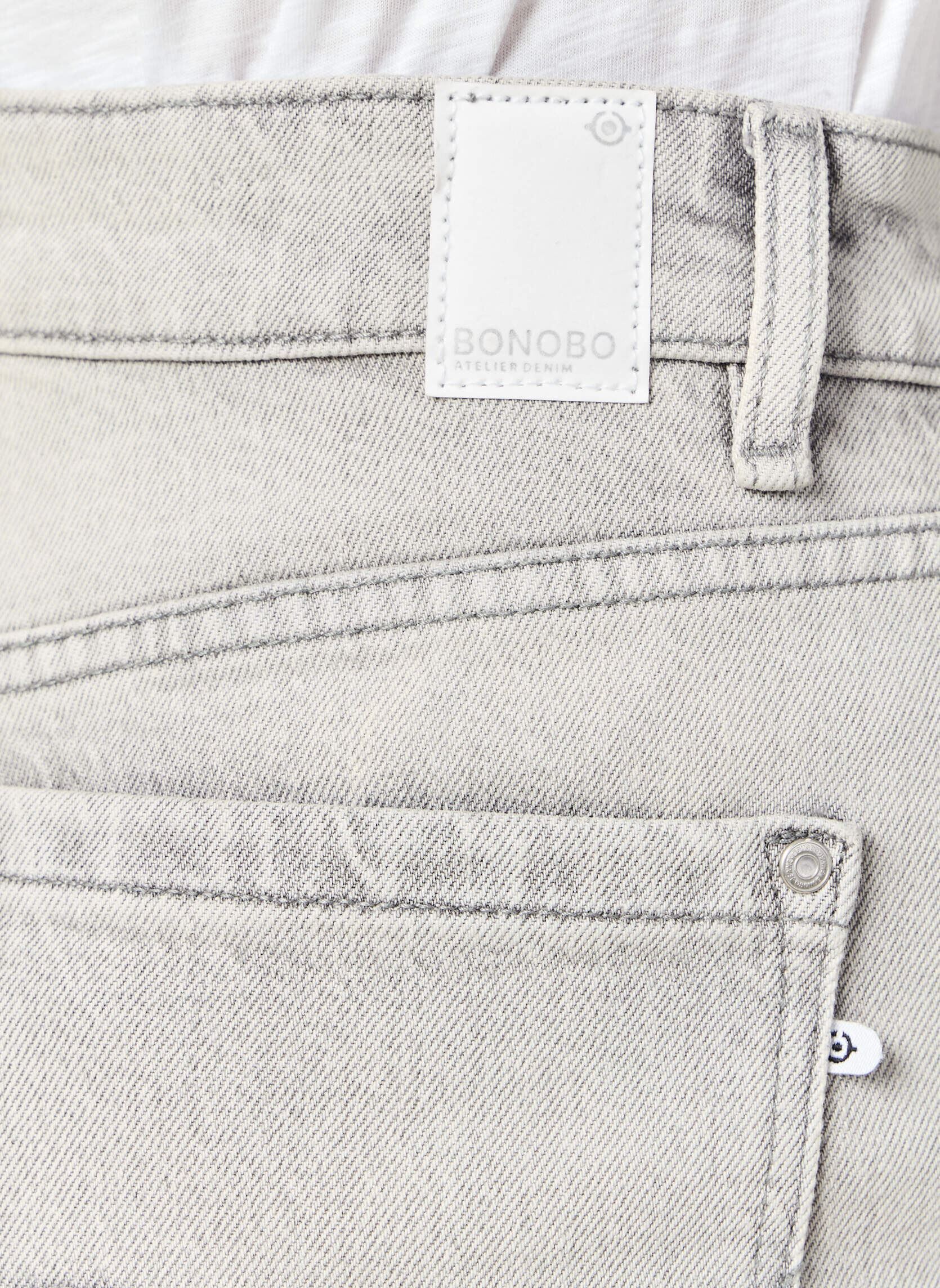 Wijde jeans / Flared Jeans LISBOA#WIDE dames grijs Bonobo Wijde jeans / Flared Jeans LISBOA#WIDE dames grijs DENIM LIGHT GREY