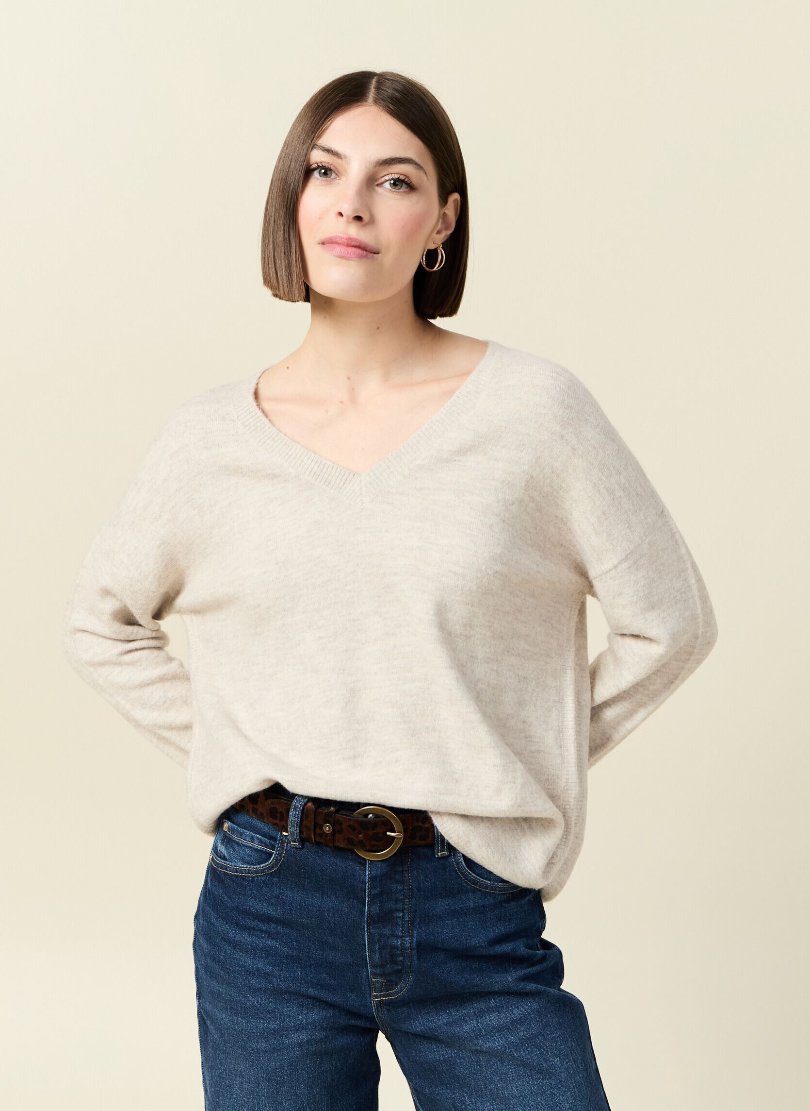 Pulls KRIREVERF femme blanc Bonobo Pulls KRIREVERF femme blanc CREME BRULEE