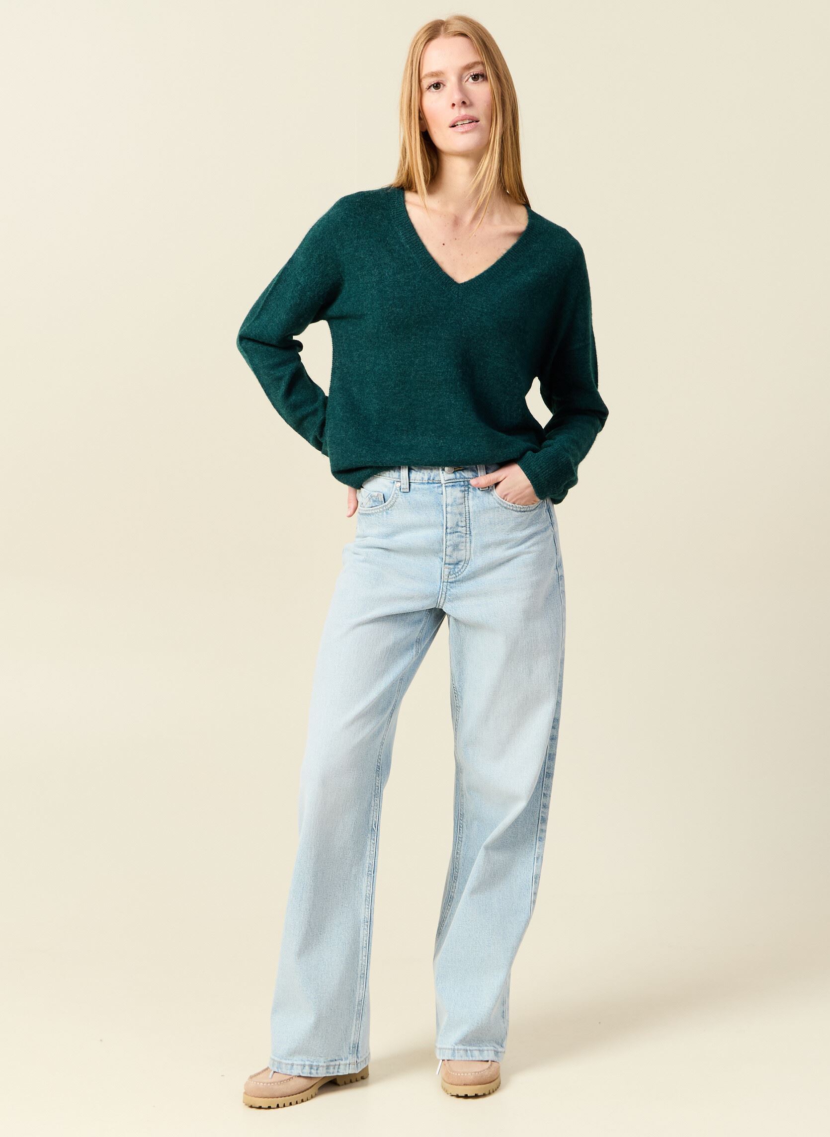 Pulls KRIREVERF femme vert Bonobo Pulls KRIREVERF femme vert PONDEROSA PINE