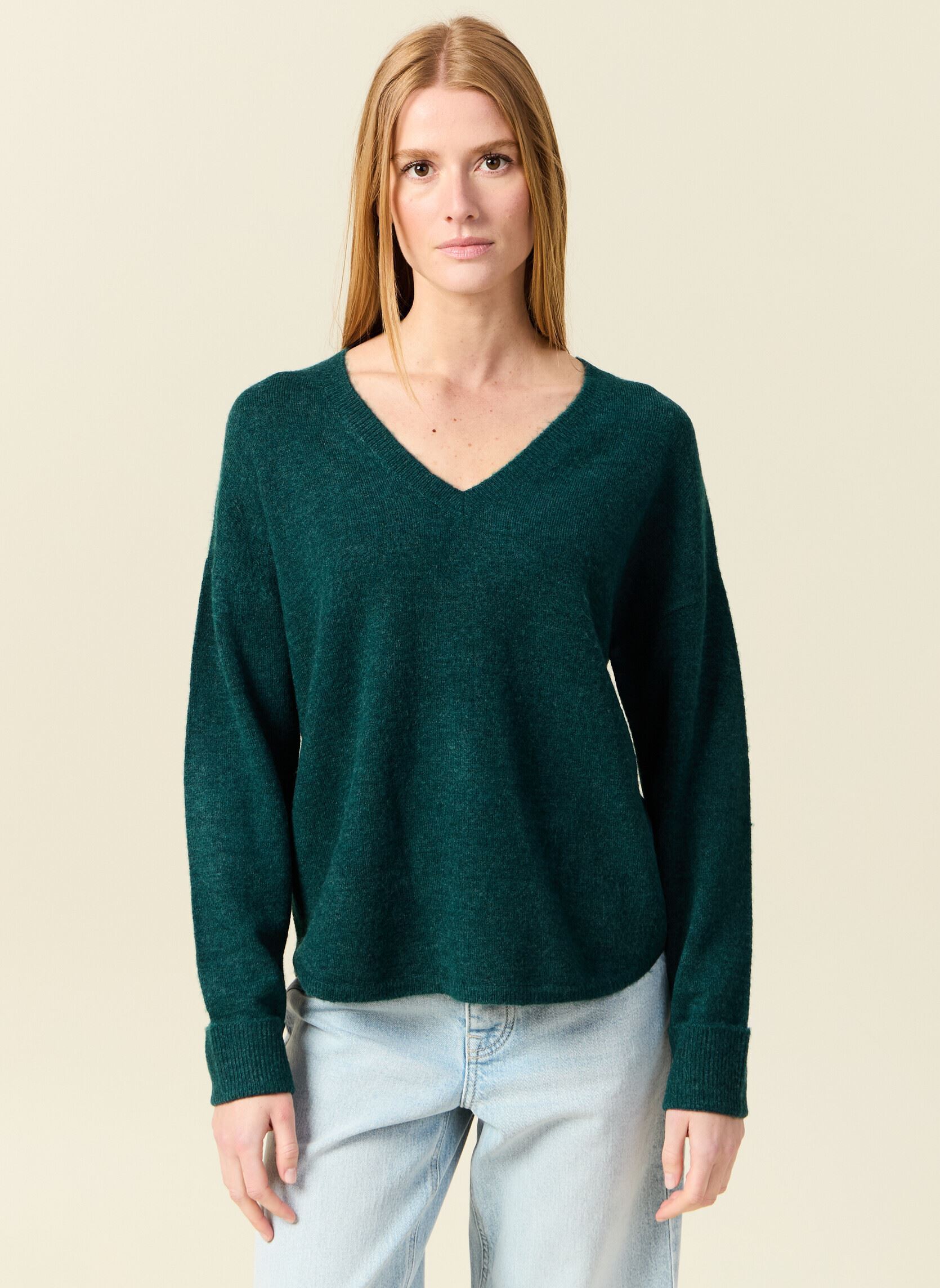 Pull Fin Femme Bonobo, Gris, Taille M, VFP016, Occasion Très Bon état