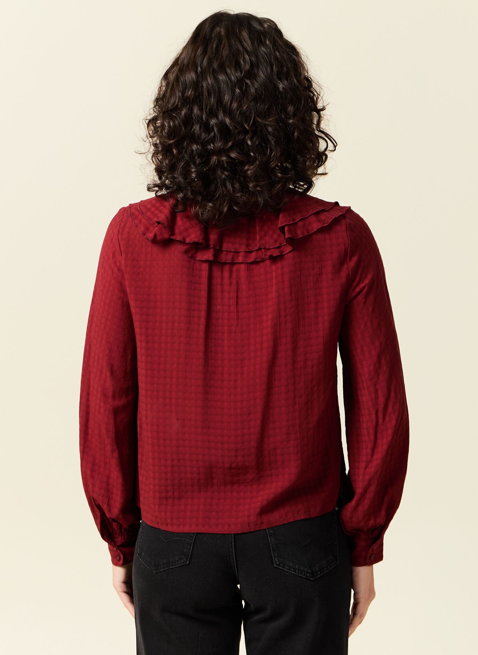 Blouses manches longues BLOUVOLAF femme rouge Bonobo Blouses manches longues BLOUVOLAF femme rouge SYRAH