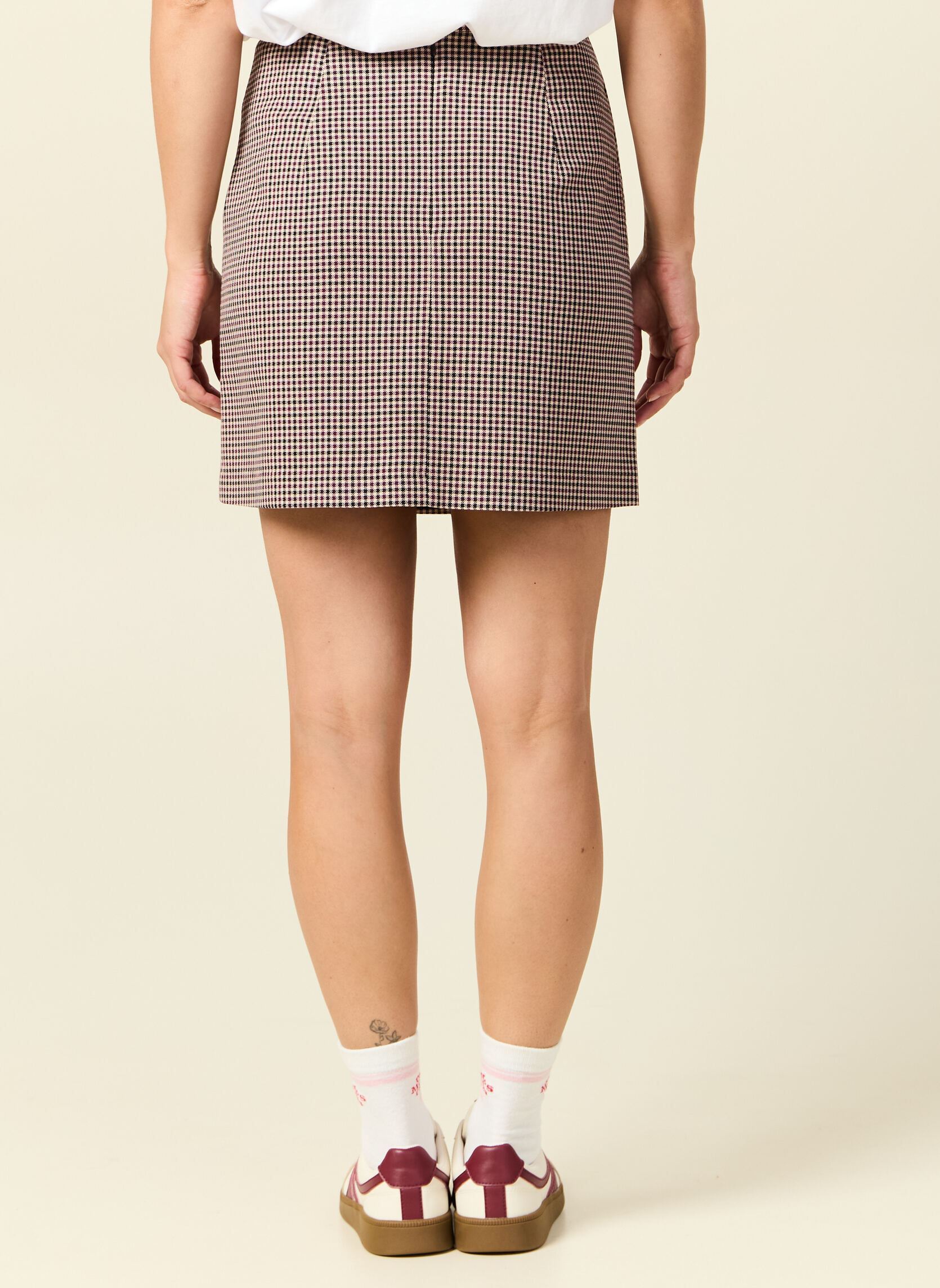 Jupes courtes KROJUMF femme multicolore Bonobo Jupes courtes KROJUMF femme multicolore VICHY-OFFDUTY-N