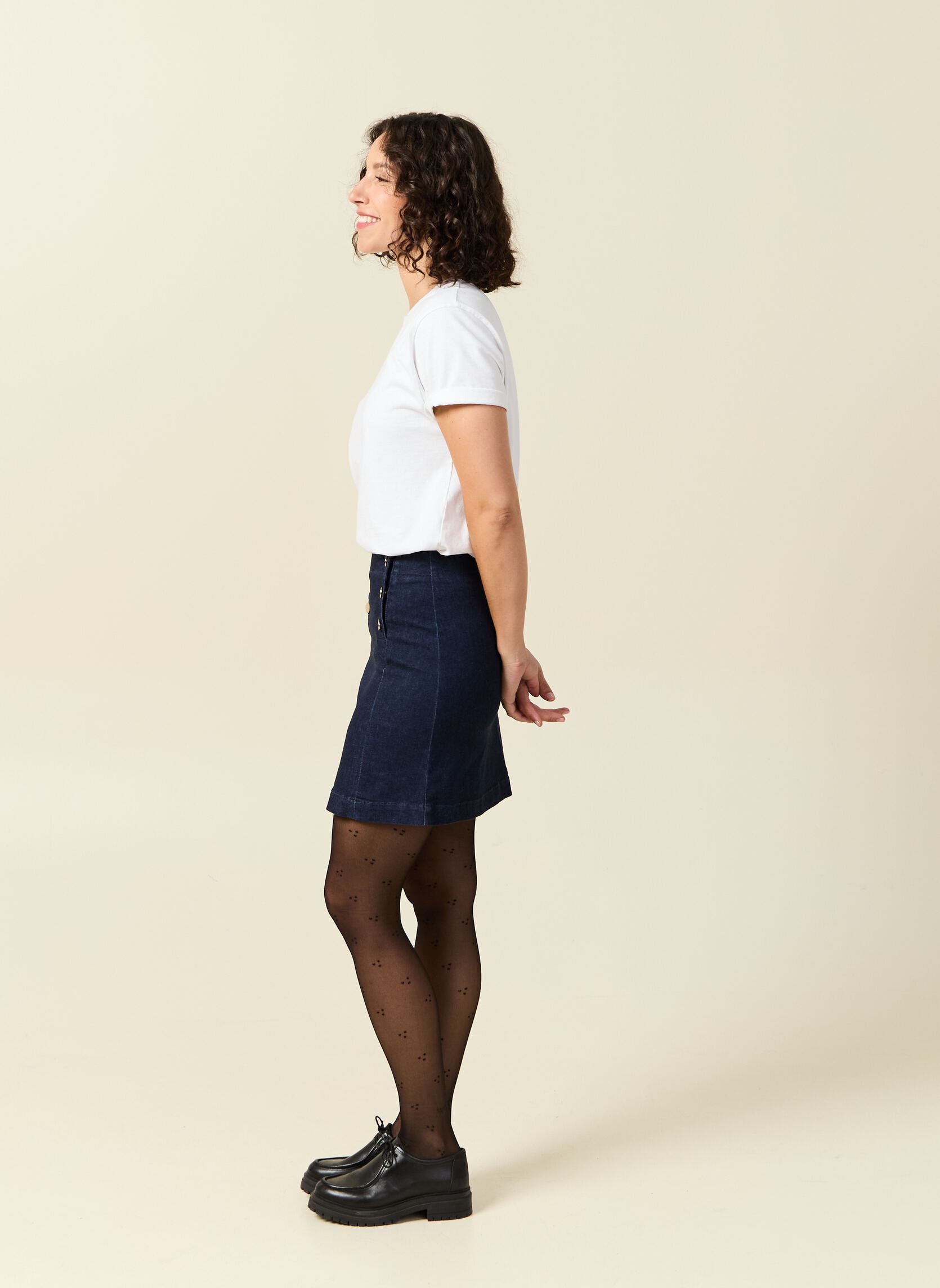 Korte rokken MARINJUCF dames blauw Bonobo Korte rokken MARINJUCF dames blauw BRUT RINSE