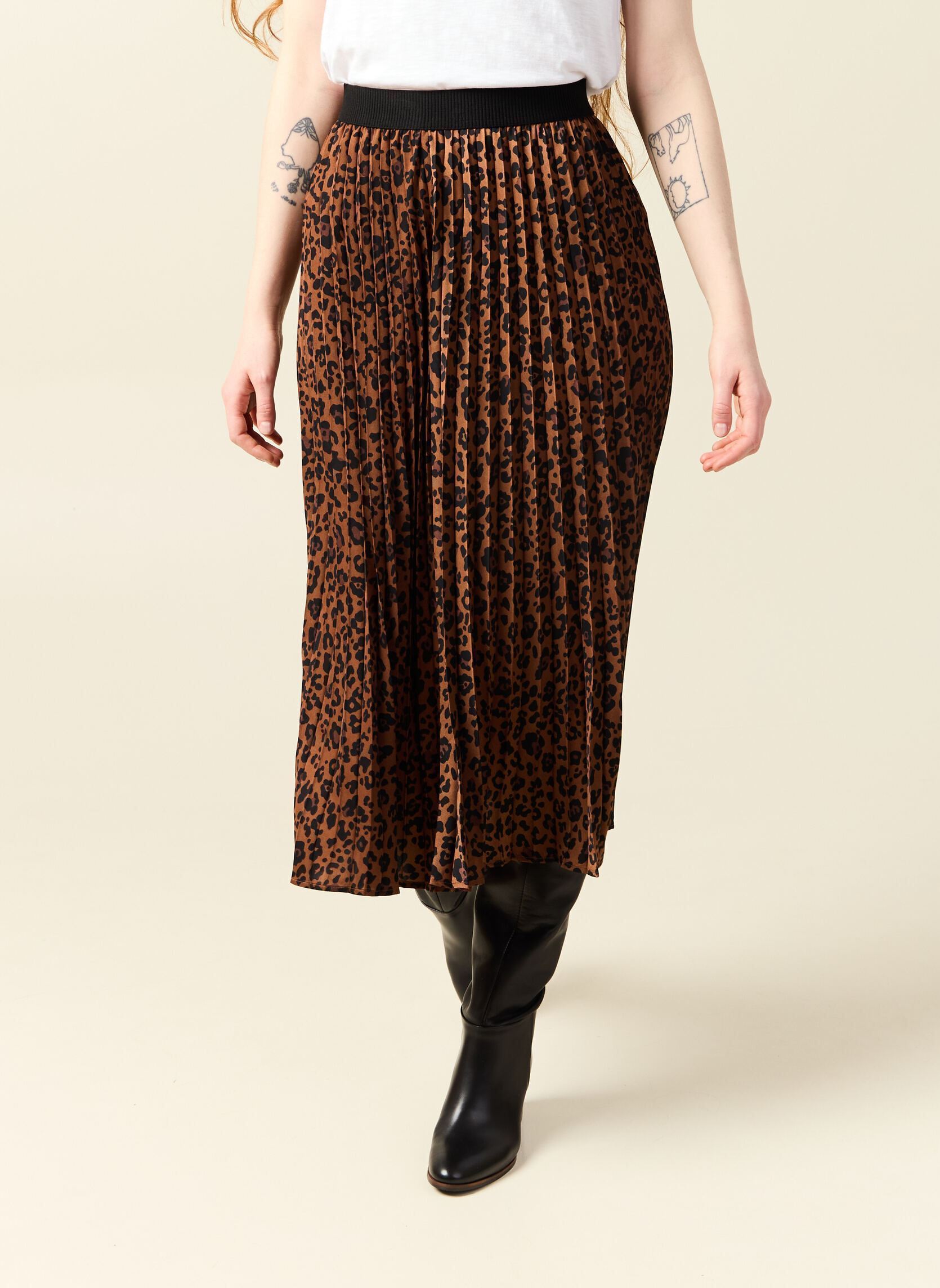 Jupes mi-longues PLIPIJUL#F femme marron Bonobo Jupes mi-longues PLIPIJUL#F femme marron ANI-BIMILEO-BR