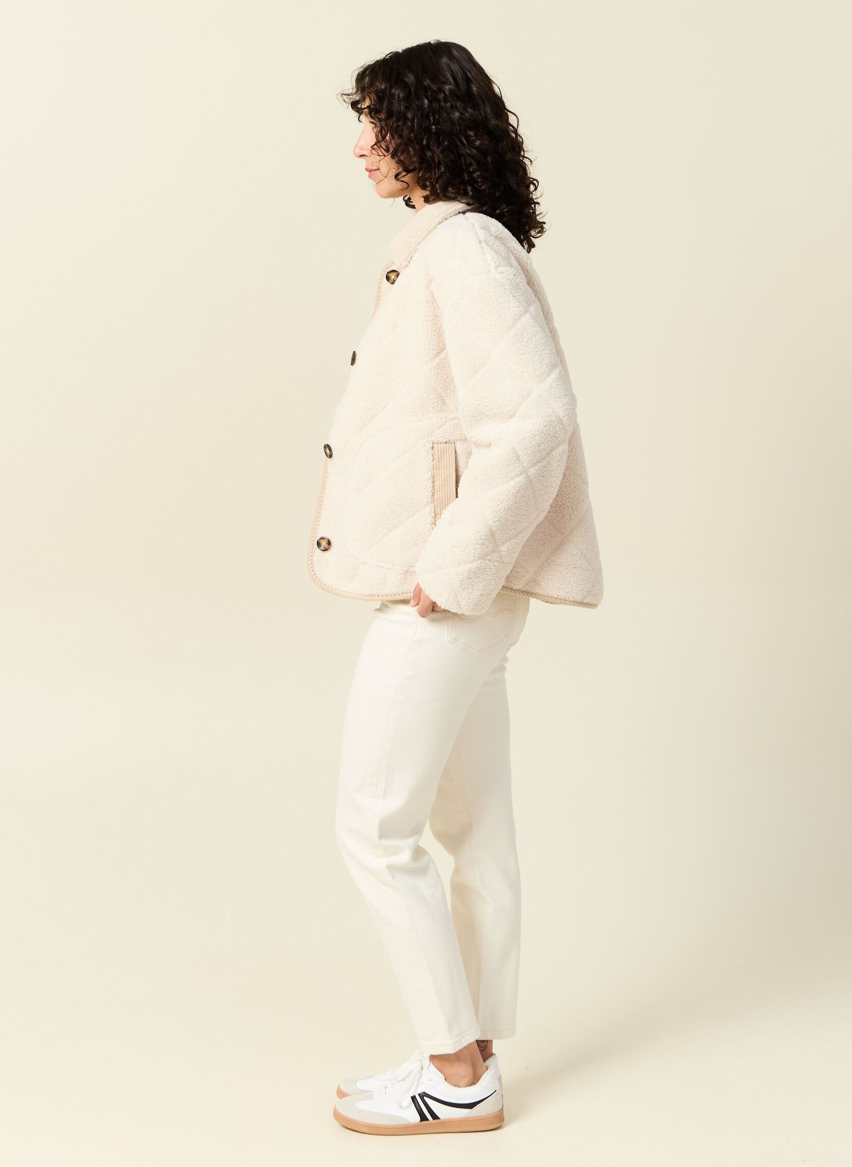 Manteaux LISETTEF femme blanc Bonobo Manteaux LISETTEF femme blanc GARDENIA