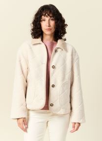 Manteaux LISETTEF femme blanc Bonobo Manteaux LISETTEF femme blanc GARDENIA