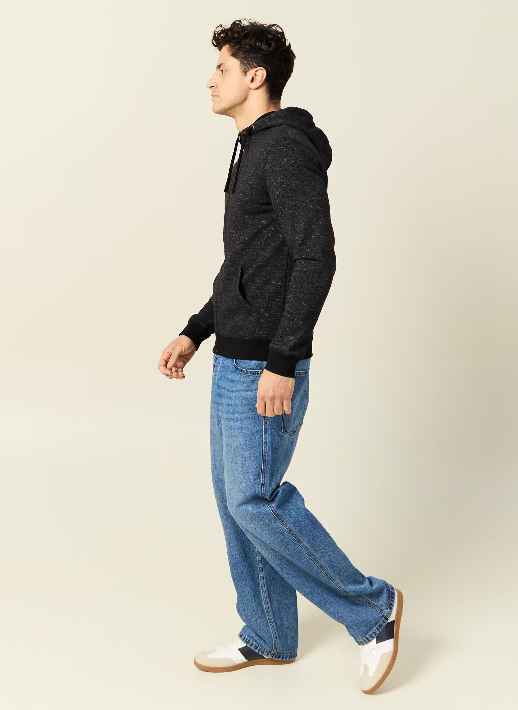 Sweats zippés ESSZIFILNEWH homme noir Bonobo Sweats zippés ESSZIFILNEWH homme noir BLACK BEAUTY