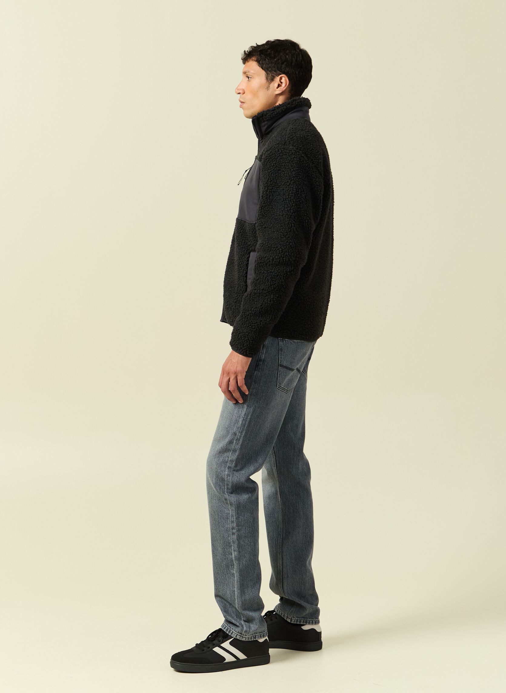 Vesten SHERPCOLORH heren grijs Bonobo Vesten SHERPCOLORH heren grijs CHARCOAL ART