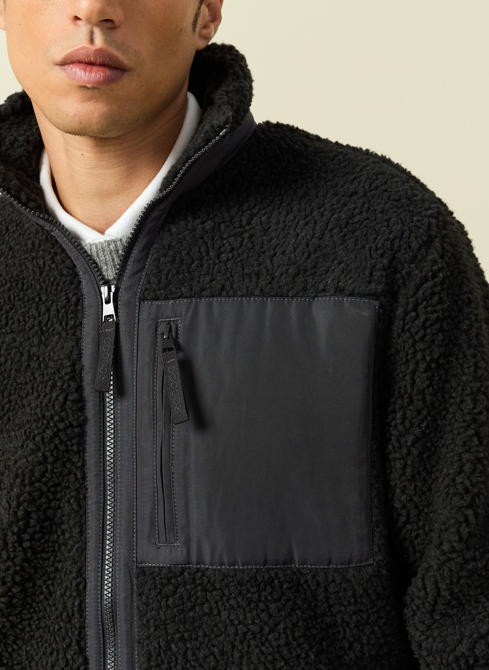 Vesten SHERPCOLORH heren grijs Bonobo Vesten SHERPCOLORH heren grijs CHARCOAL ART