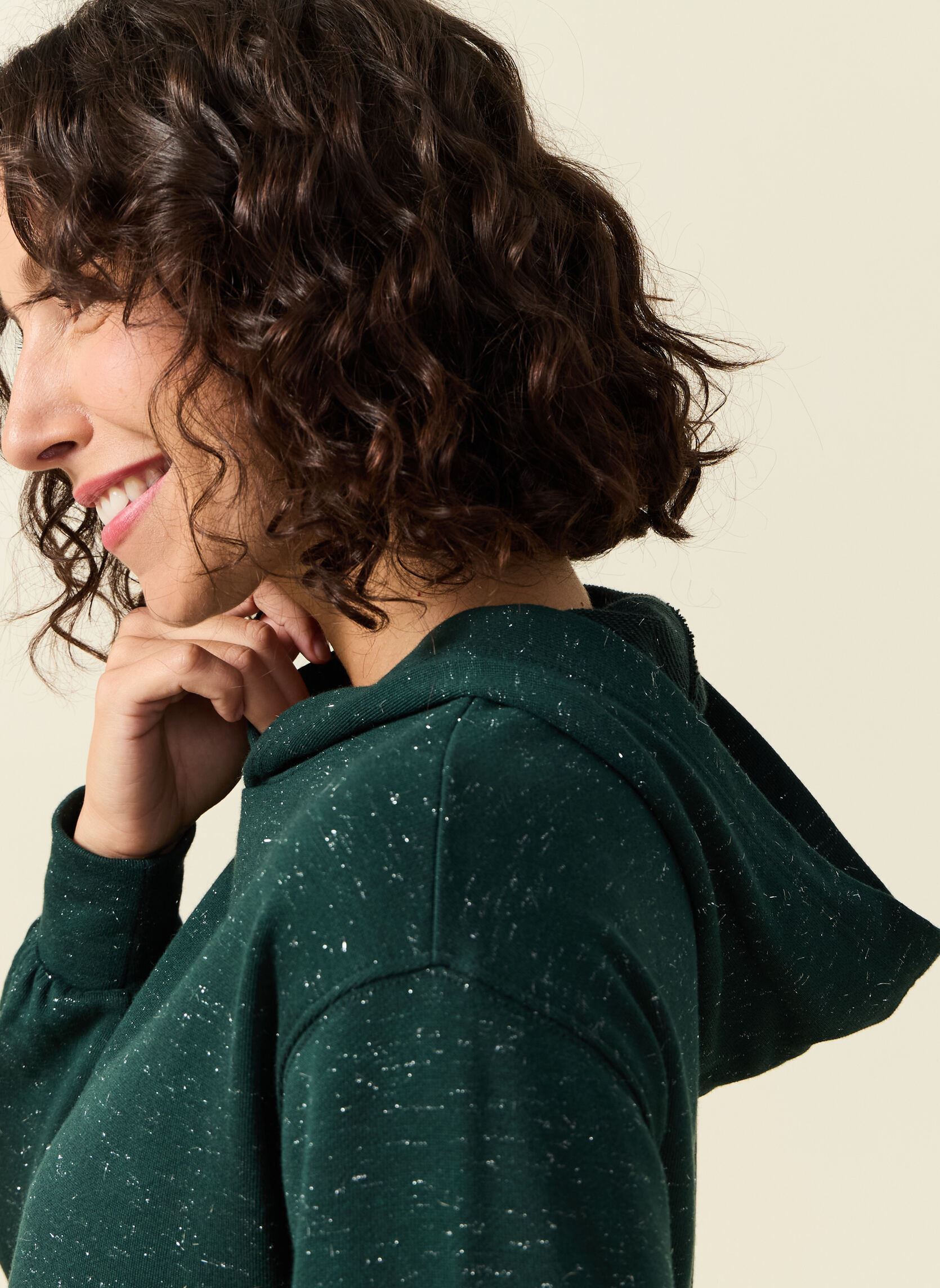 Hoodies SHINESWEAF dames groen Bonobo Hoodies SHINESWEAF dames groen PONDEROSA PINE