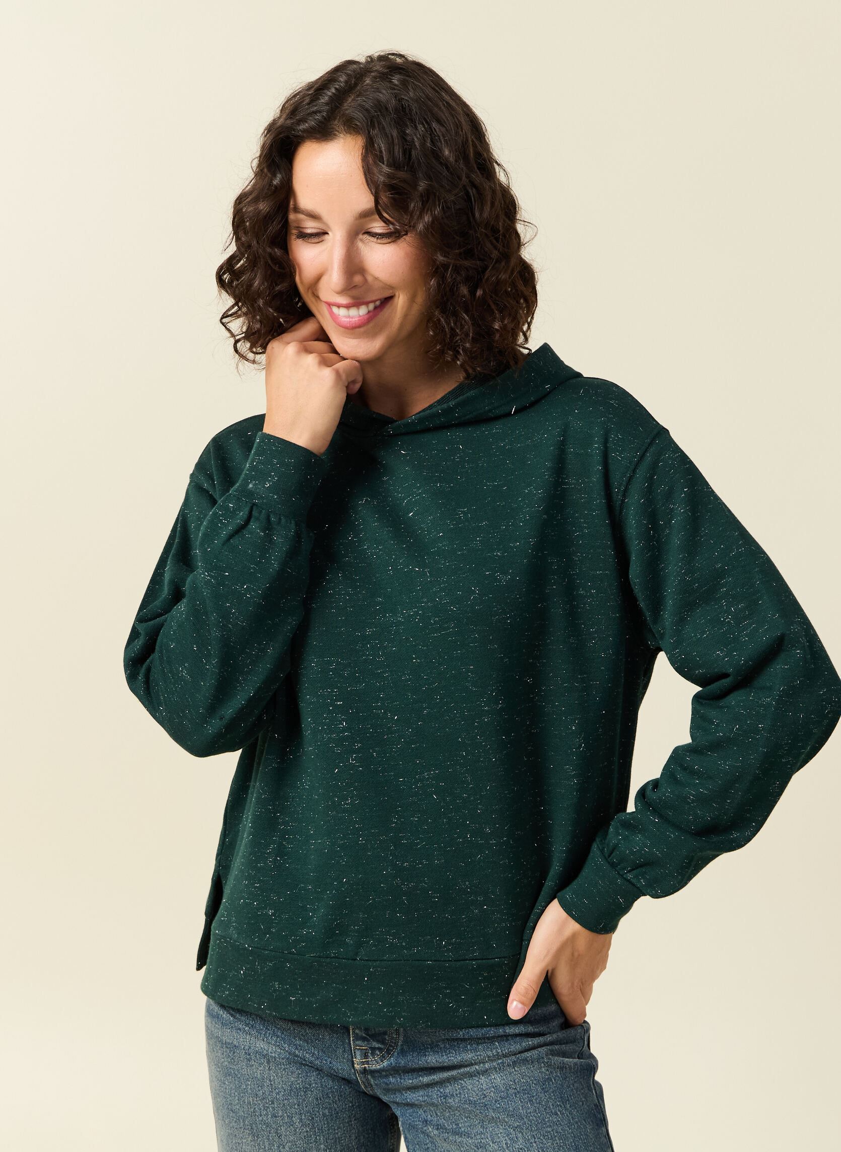Hoodies SHINESWEAF dames groen Bonobo Hoodies SHINESWEAF dames groen PONDEROSA PINE