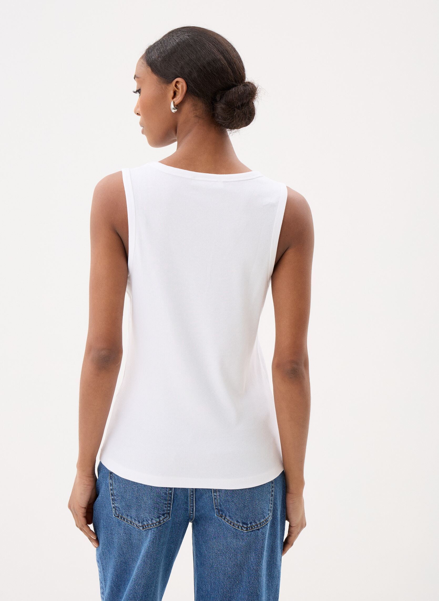 Kurzarm-T-Shirts DEBARDEUR-UNI damen weiß MADE BY Kurzarm-T-Shirts DEBARDEUR-UNI damen weiß LUCIENT WHITE