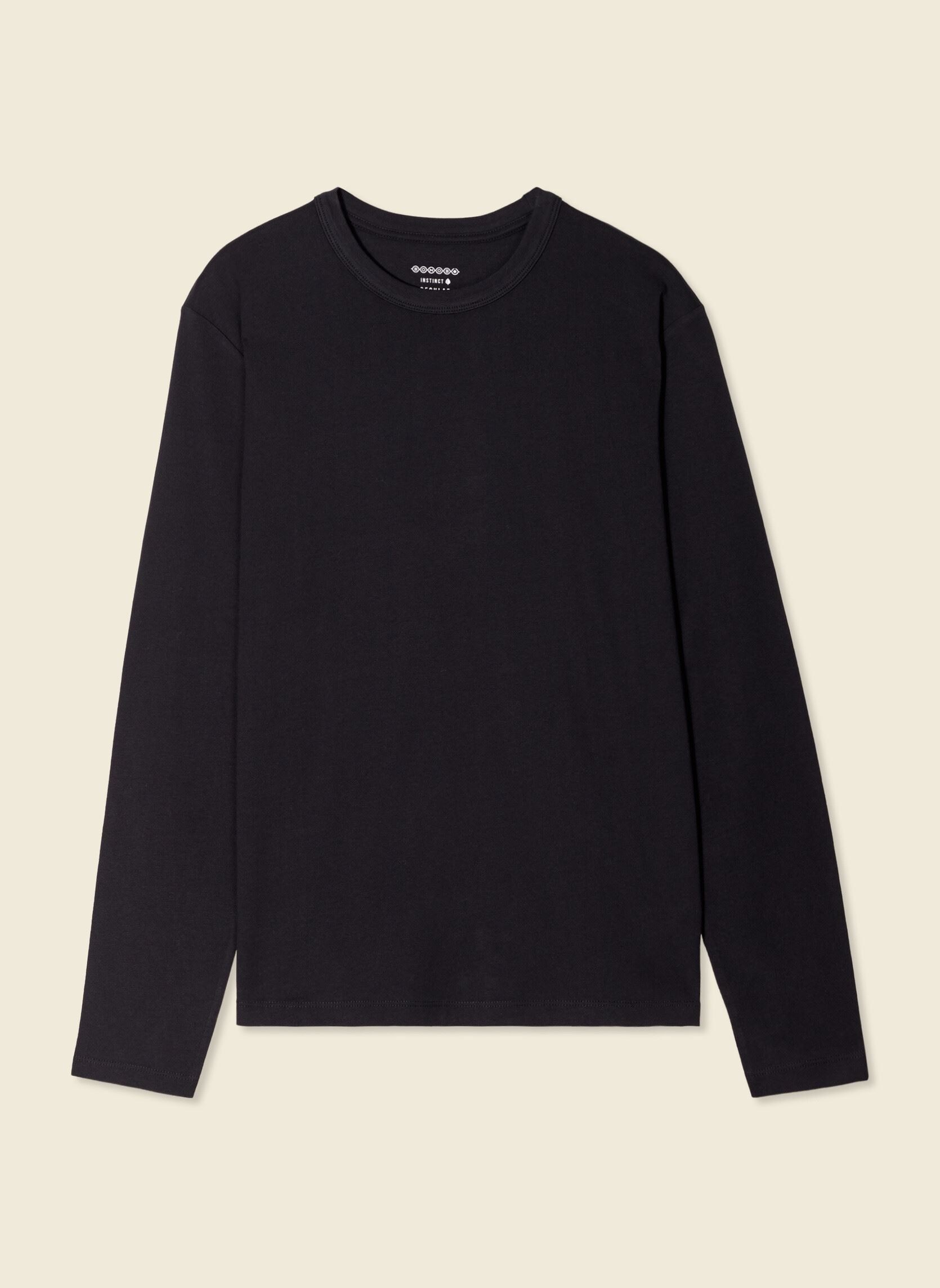 Langarm-T-Shirts PERFECTLONGH herren schwarz Bonobo Langarm-T-Shirts PERFECTLONGH herren schwarz JET BLACK