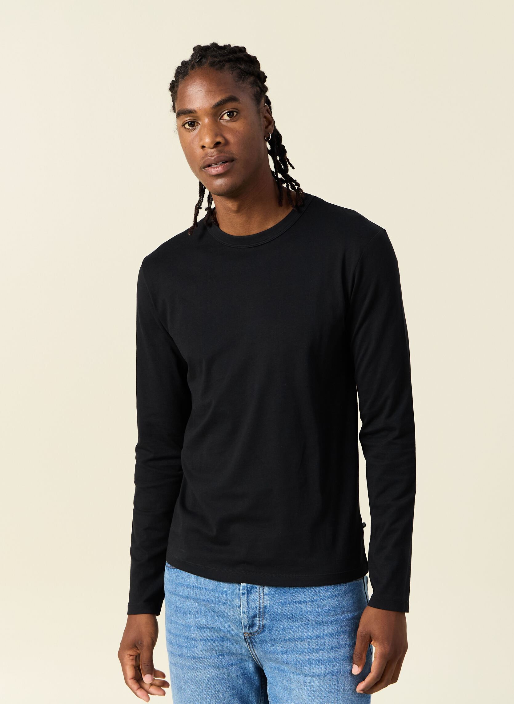 Tee-shirts manches longues PERFECTLONGH homme noir Bonobo Tee-shirts manches longues PERFECTLONGH homme noir JET BLACK,Jet black