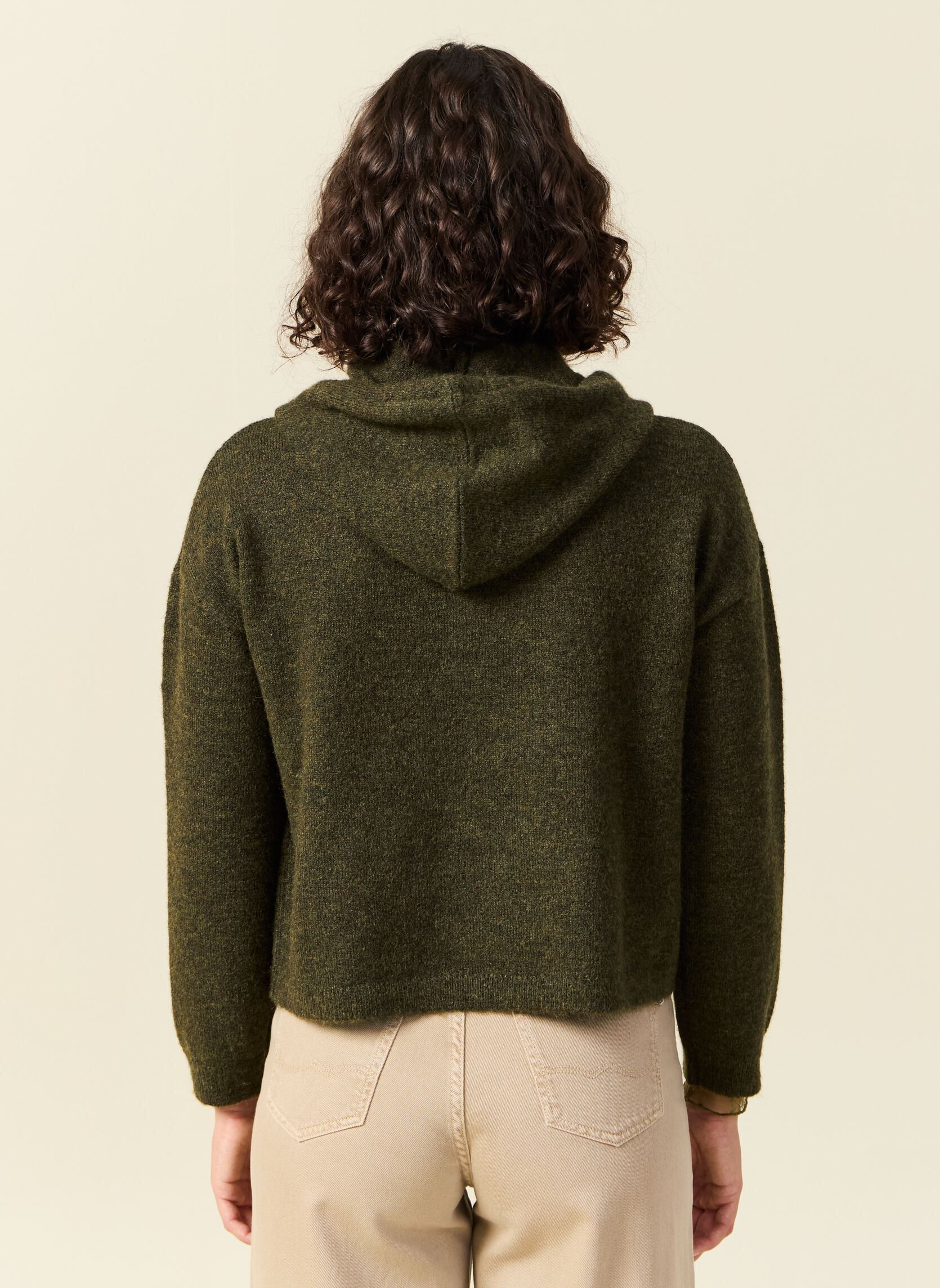 Pullover MELONPULF damen grün Bonobo Pullover MELONPULF damen grün OLIVE NIGHT