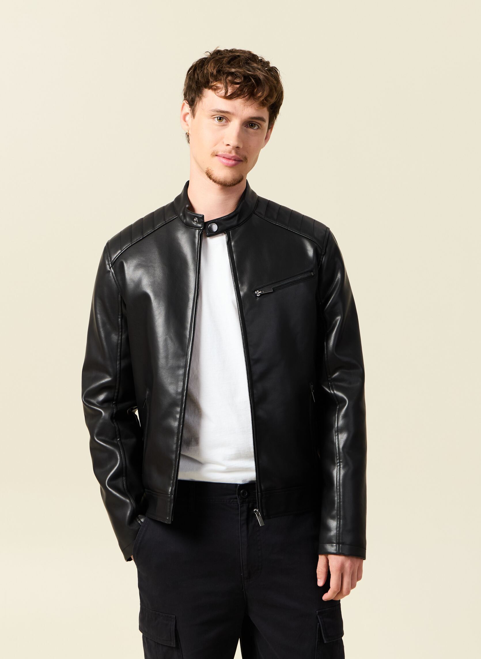 Lederjacken BLACKMOTOH herren schwarz Bonobo Lederjacken BLACKMOTOH herren schwarz BLACK BEAUTY