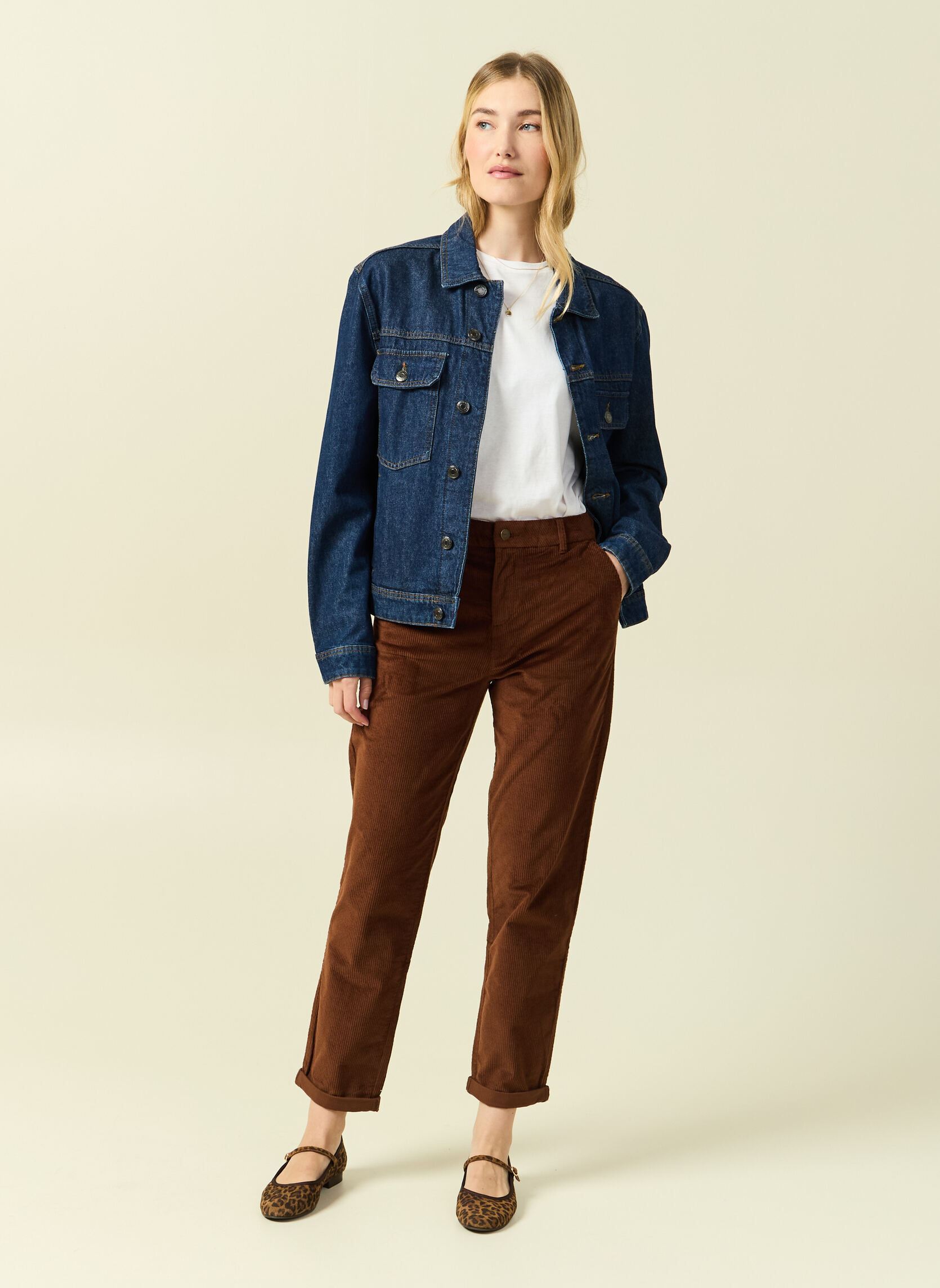 Chinohosen VELOUCHINO#F damen braun Bonobo Chinohosen VELOUCHINO#F damen braun CAPPUCCINO