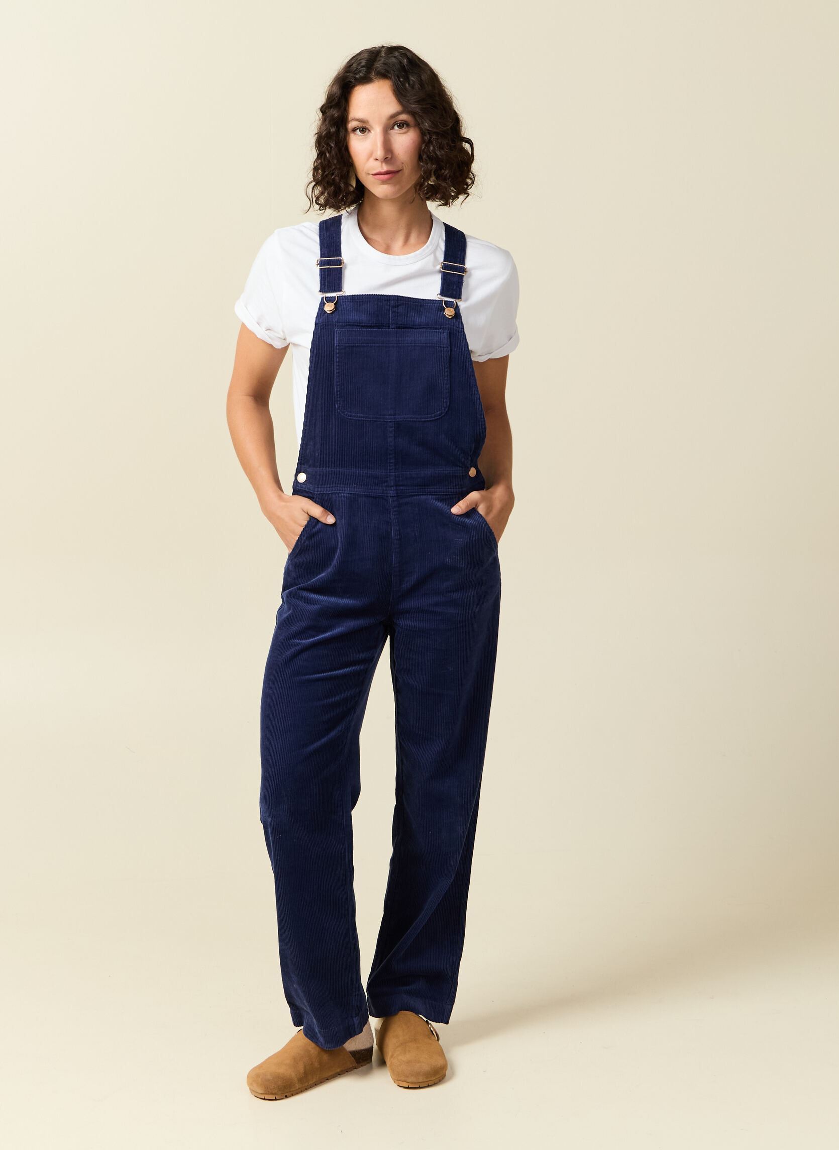 Salopettes CAIRE-VELVET femme bleu Bonobo Salopettes CAIRE-VELVET femme bleu OCEAN CAVERN