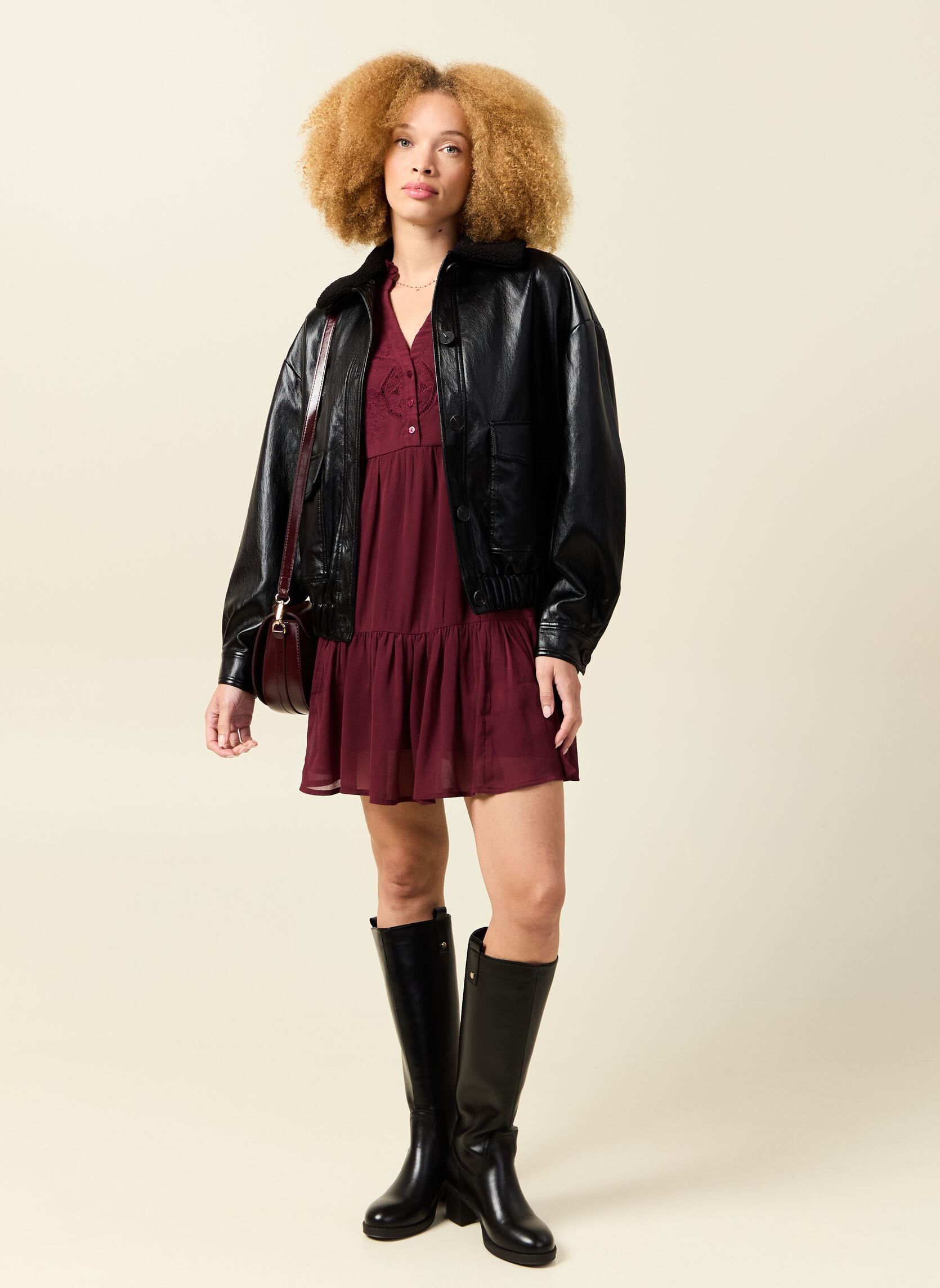 Vestes en cuir BLOUDARKF femme noir Bonobo Vestes en cuir BLOUDARKF femme noir BLACK BEAUTY