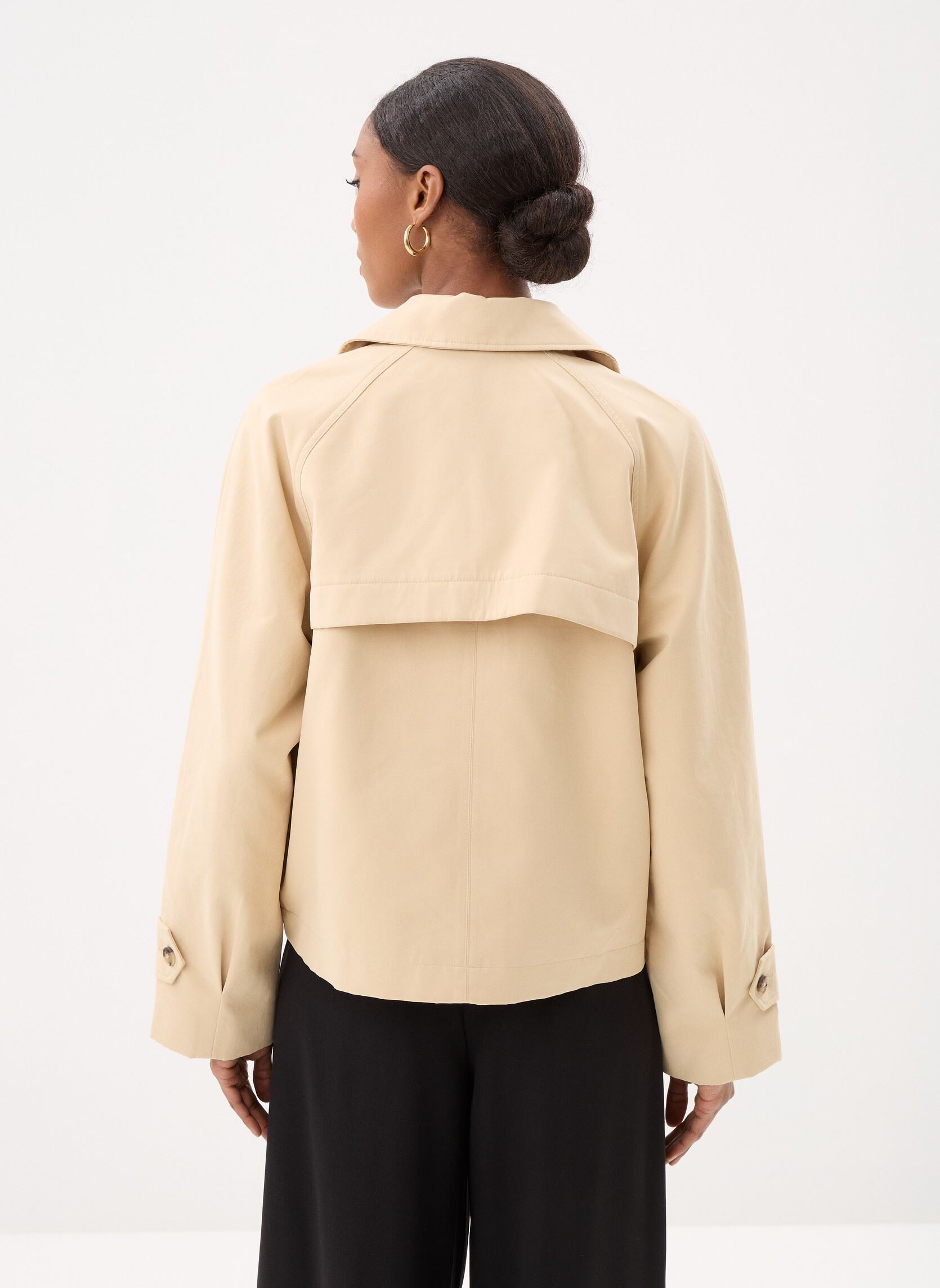 Trenchcoats TRENCH-COURT3 dames beige Georgia Rose Trenchcoats TRENCH-COURT3 dames beige PEBBLE