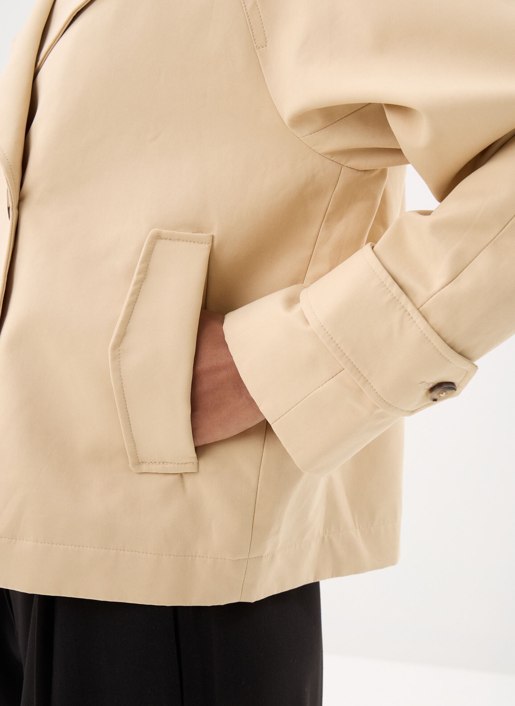Trenchcoats TRENCH-COURT3 dames beige Georgia Rose Trenchcoats TRENCH-COURT3 dames beige PEBBLE