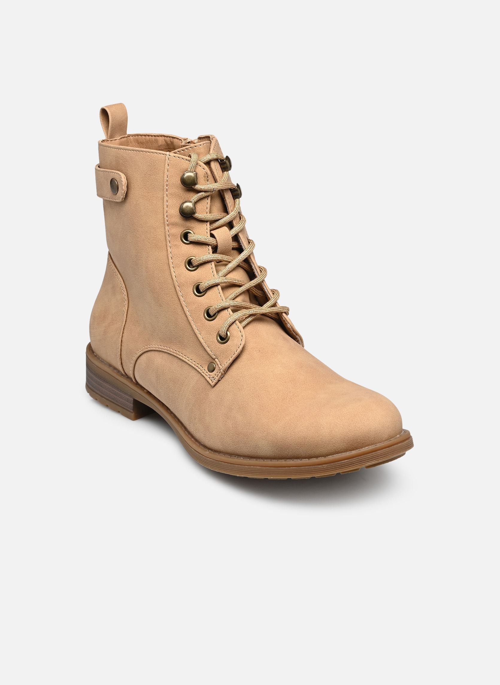 Veterlaarsjes JODINEWF dames beige MADE BY Veterlaarsjes JODINEWF dames beige BEIGE