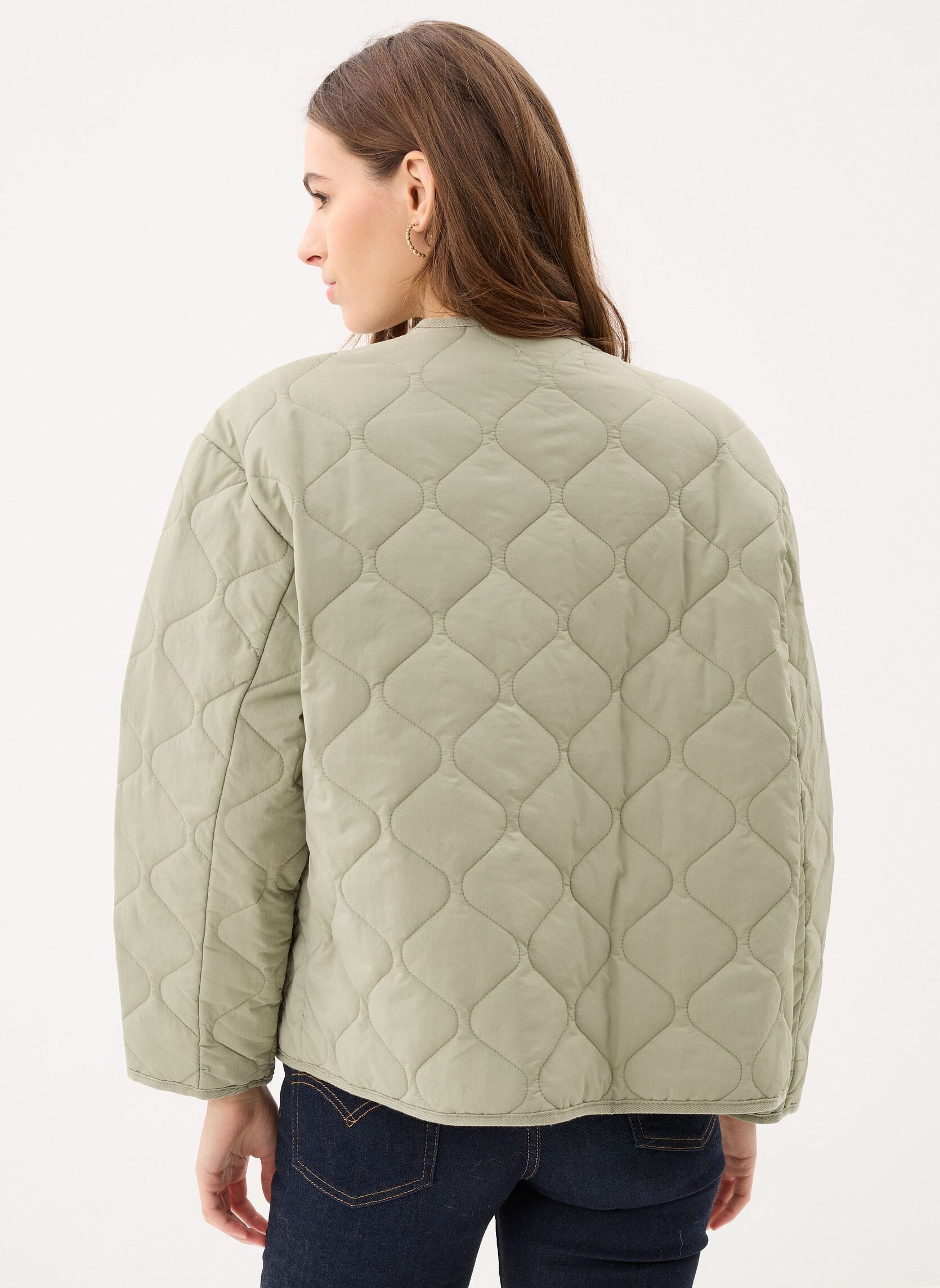 Bomberjacks VESTE-MATELASSE3 dames groen MADE BY Bomberjacks VESTE-MATELASSE3 dames groen SEAGRASS