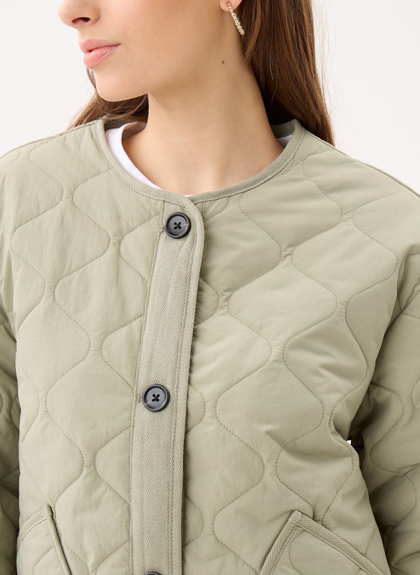 Bomberjacks VESTE-MATELASSE3 dames groen MADE BY Bomberjacks VESTE-MATELASSE3 dames groen SEAGRASS