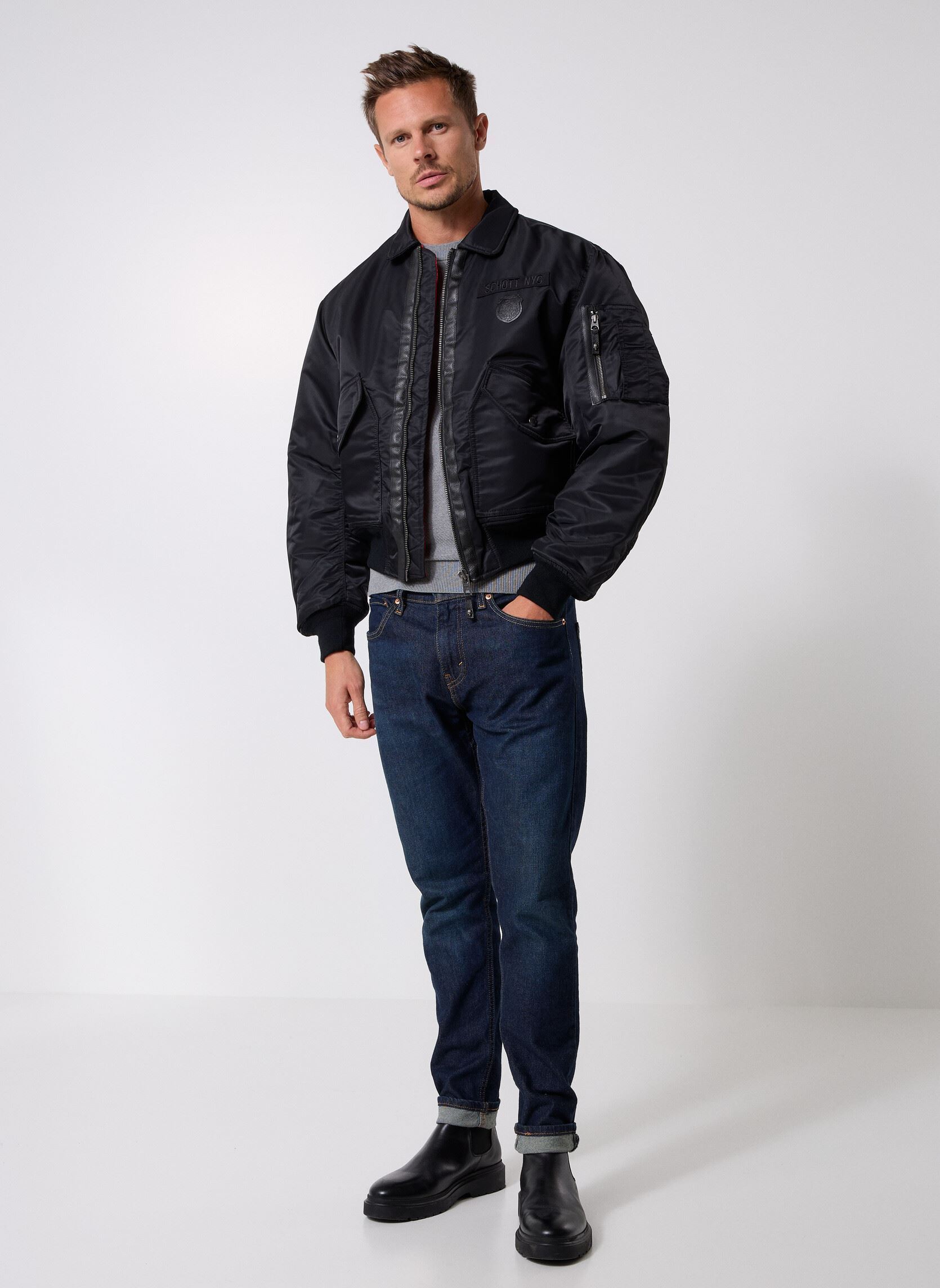 Blousons BLO31007K M homme noir The Kooples Blousons BLO31007K M homme noir BLA01