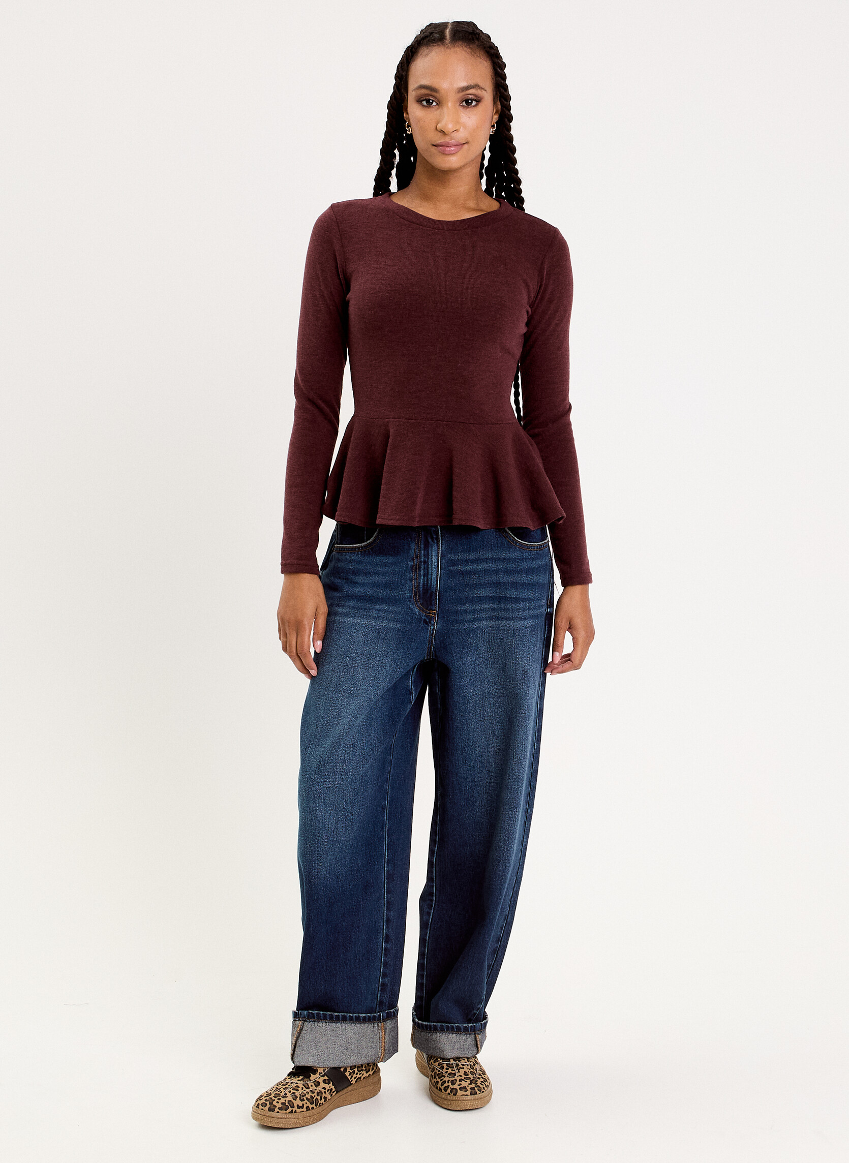 Tee-shirts LDOUPEPLUM femme bordeaux Cache Cache Tee-shirts LDOUPEPLUM femme bordeaux Bordeaux