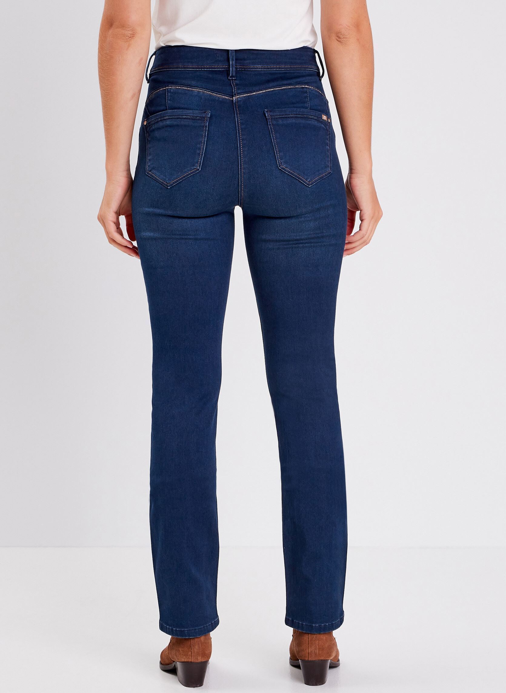 Flared jeans PEJAZDROITJ dames blauw Bréal Flared jeans PEJAZDROITJ dames blauw DENIM BRUT