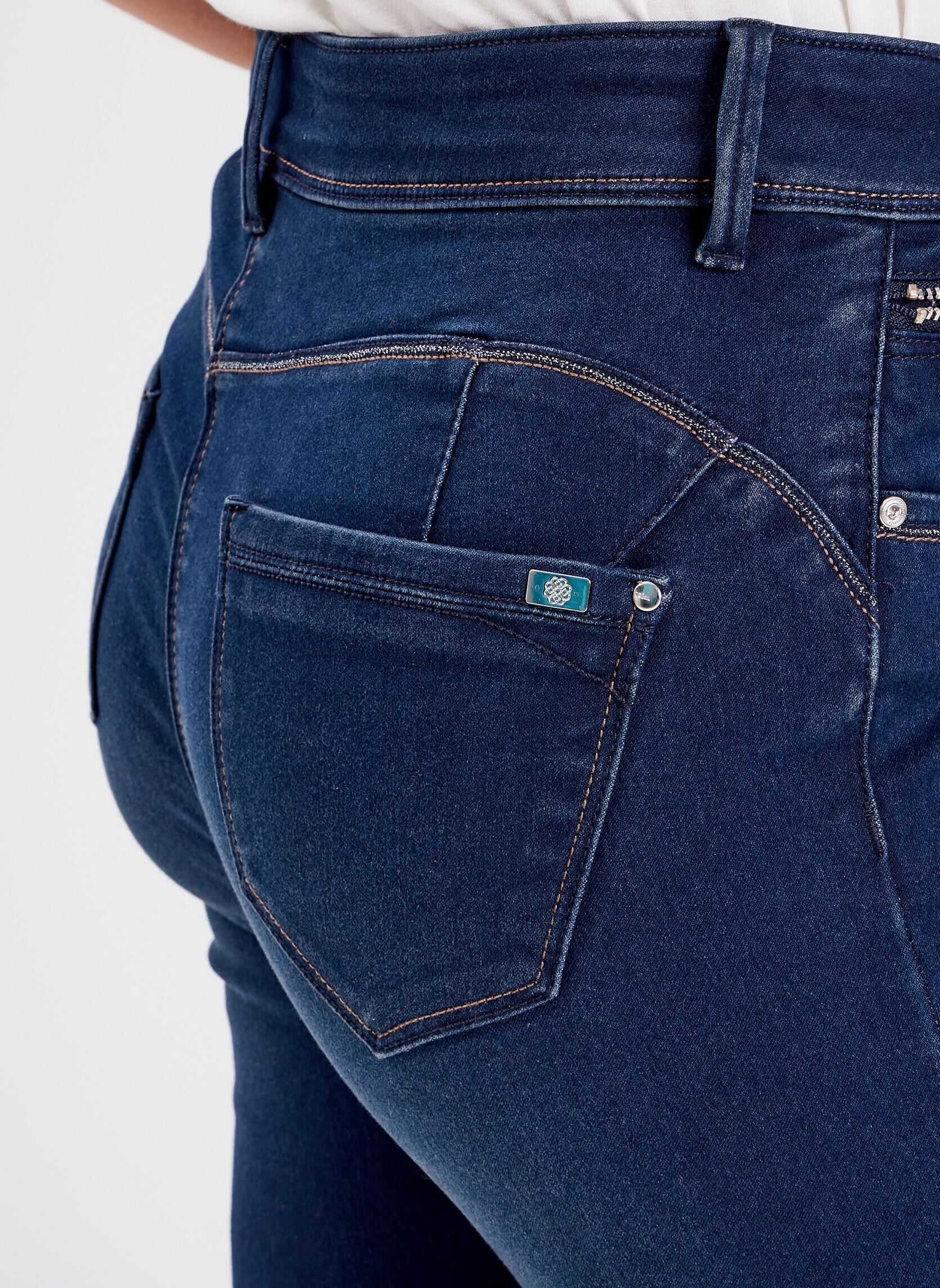 Flared jeans PEJAZDROITJ dames blauw Bréal Flared jeans PEJAZDROITJ dames blauw DENIM BRUT