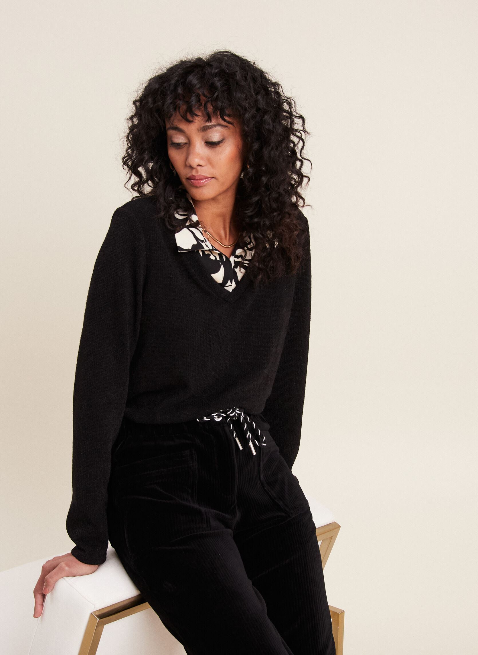 Tee-shirts manches longues TEMACLONE femme noir Bréal Tee-shirts manches longues TEMACLONE femme noir JET BLACK