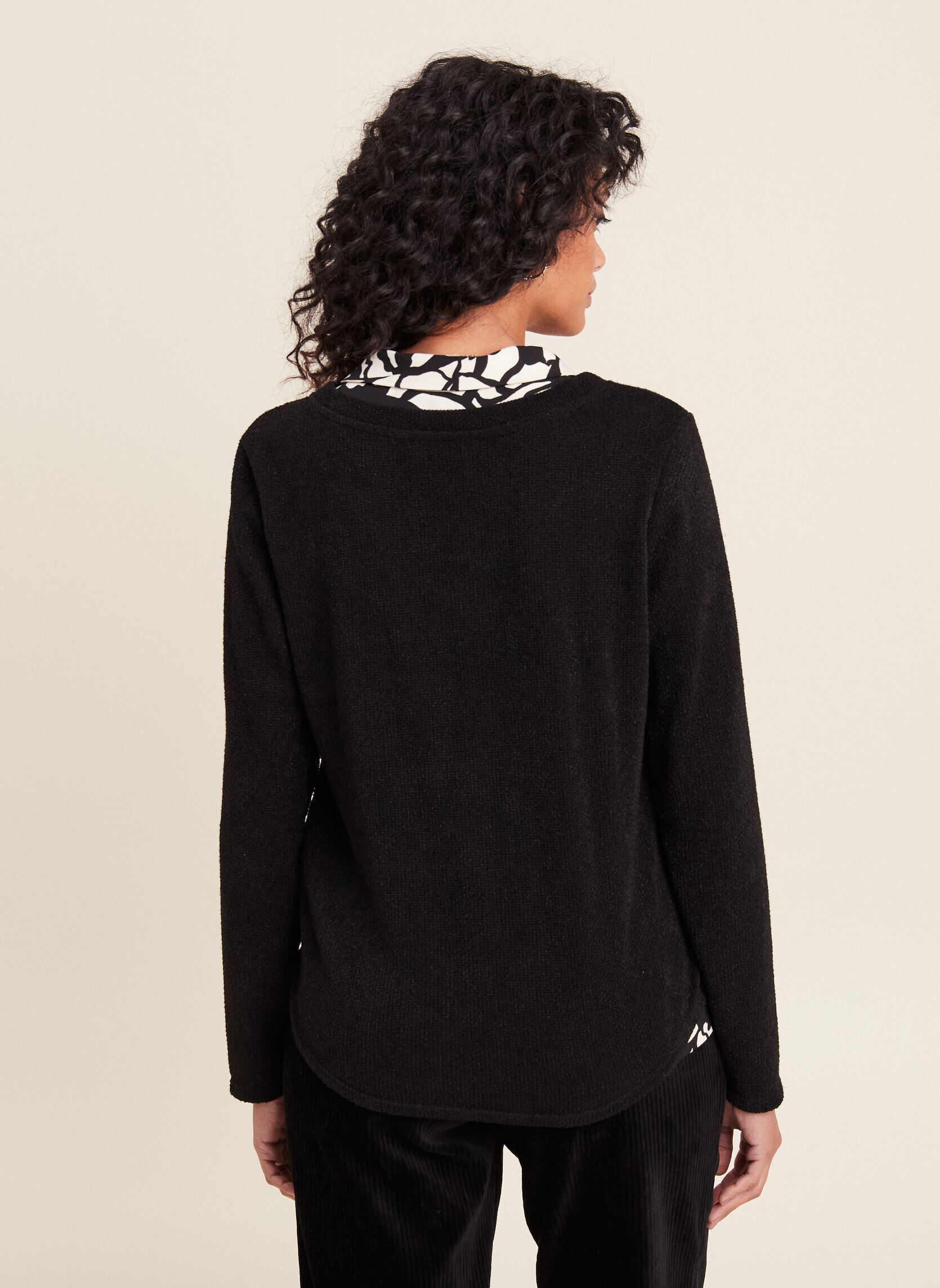 Tee-shirts manches longues TEMACLONE femme noir Bréal Tee-shirts manches longues TEMACLONE femme noir JET BLACK