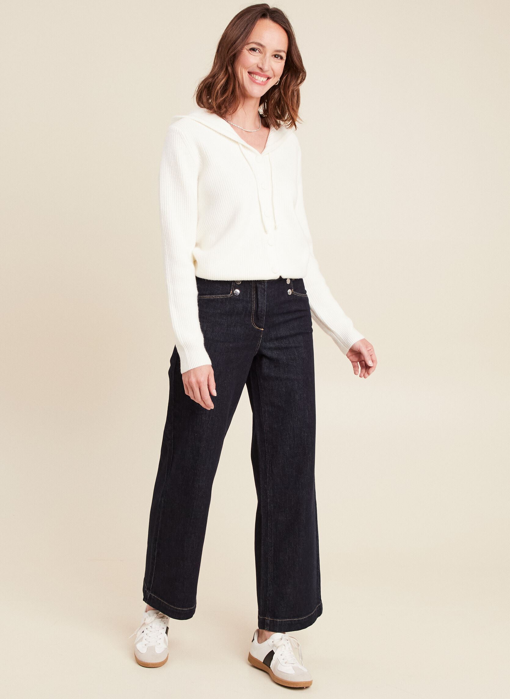 Jeans large PEAVIGNON femme bleu Bréal Jeans large PEAVIGNON femme bleu DENIM BRUT