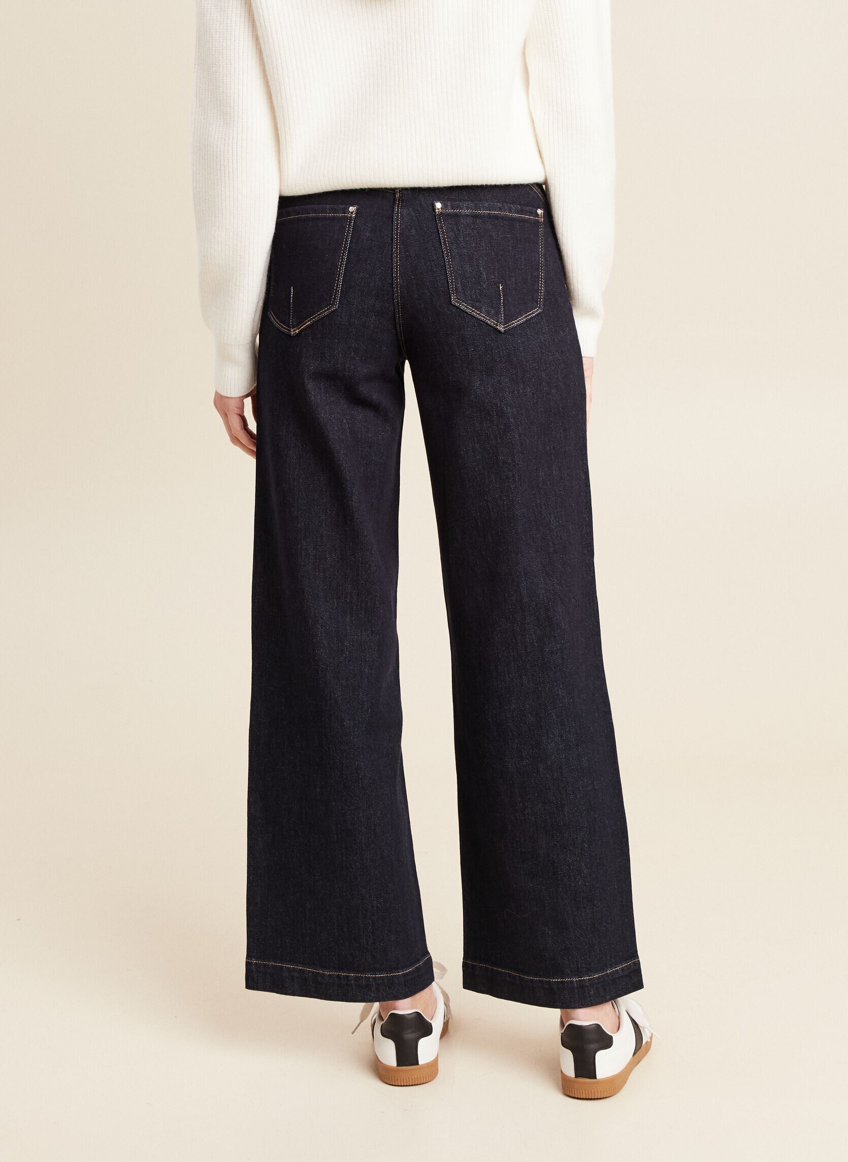 Jeans large PEAVIGNON femme bleu Bréal Jeans large PEAVIGNON femme bleu DENIM BRUT